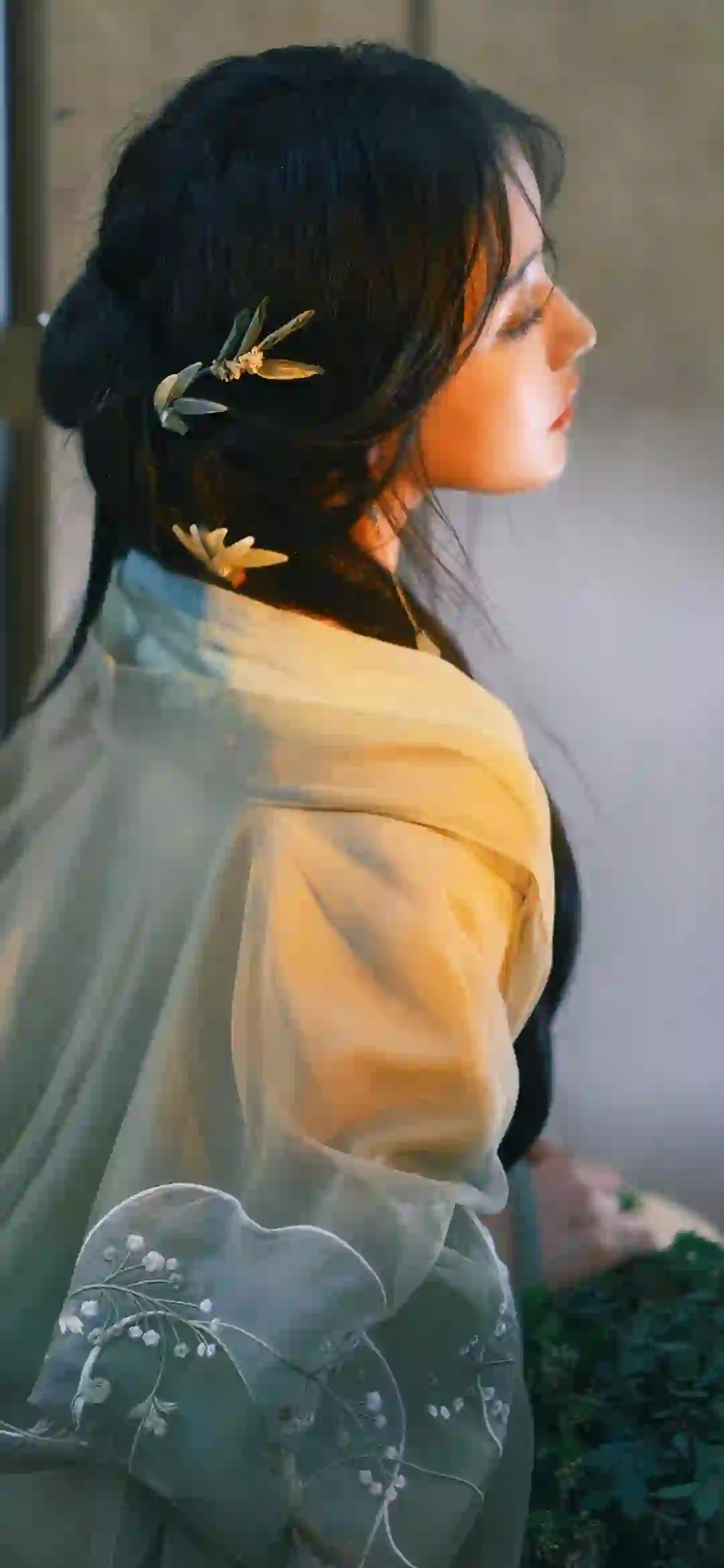 长发古风美女 古风 汉服 美女 汉服 姜贞羽 暖色调