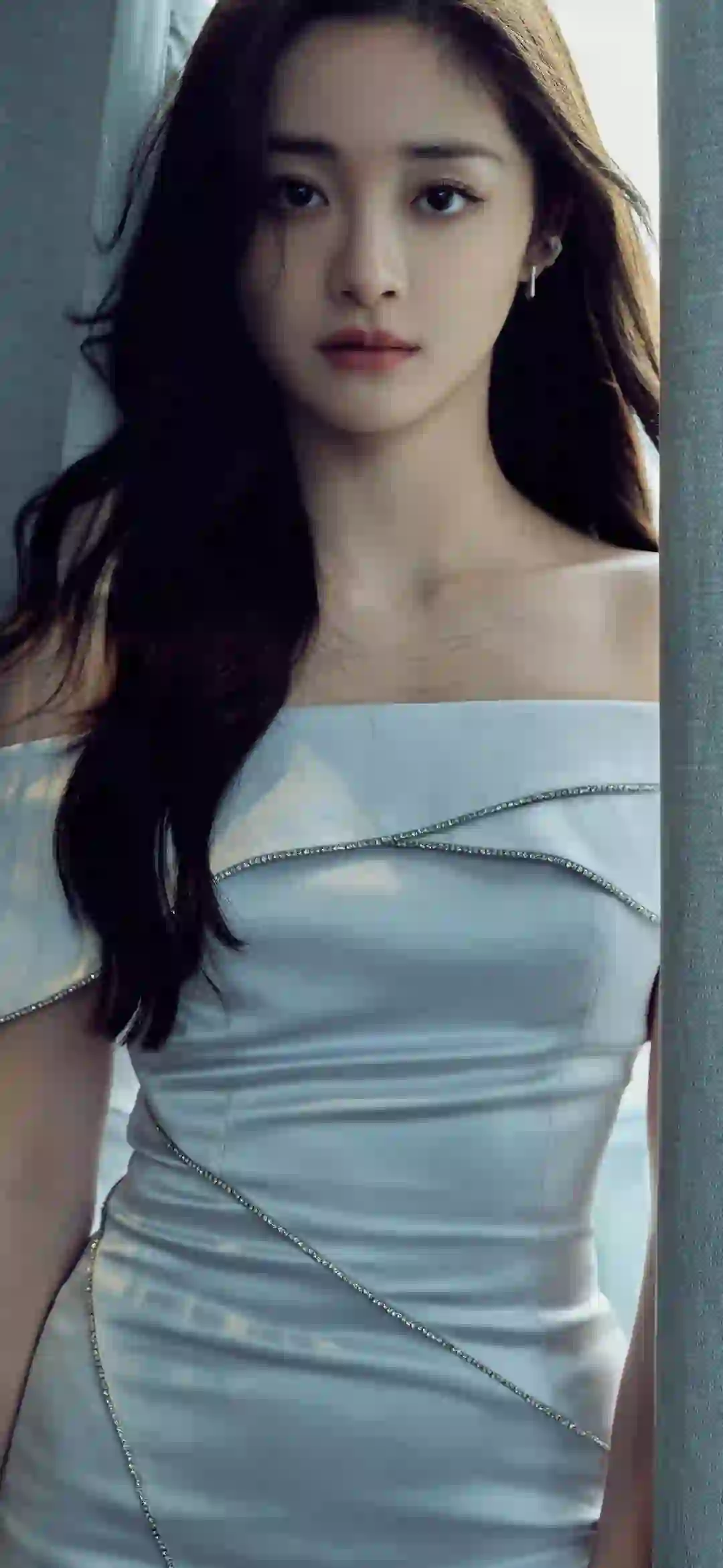 抹胸长裙美女 性感美女 