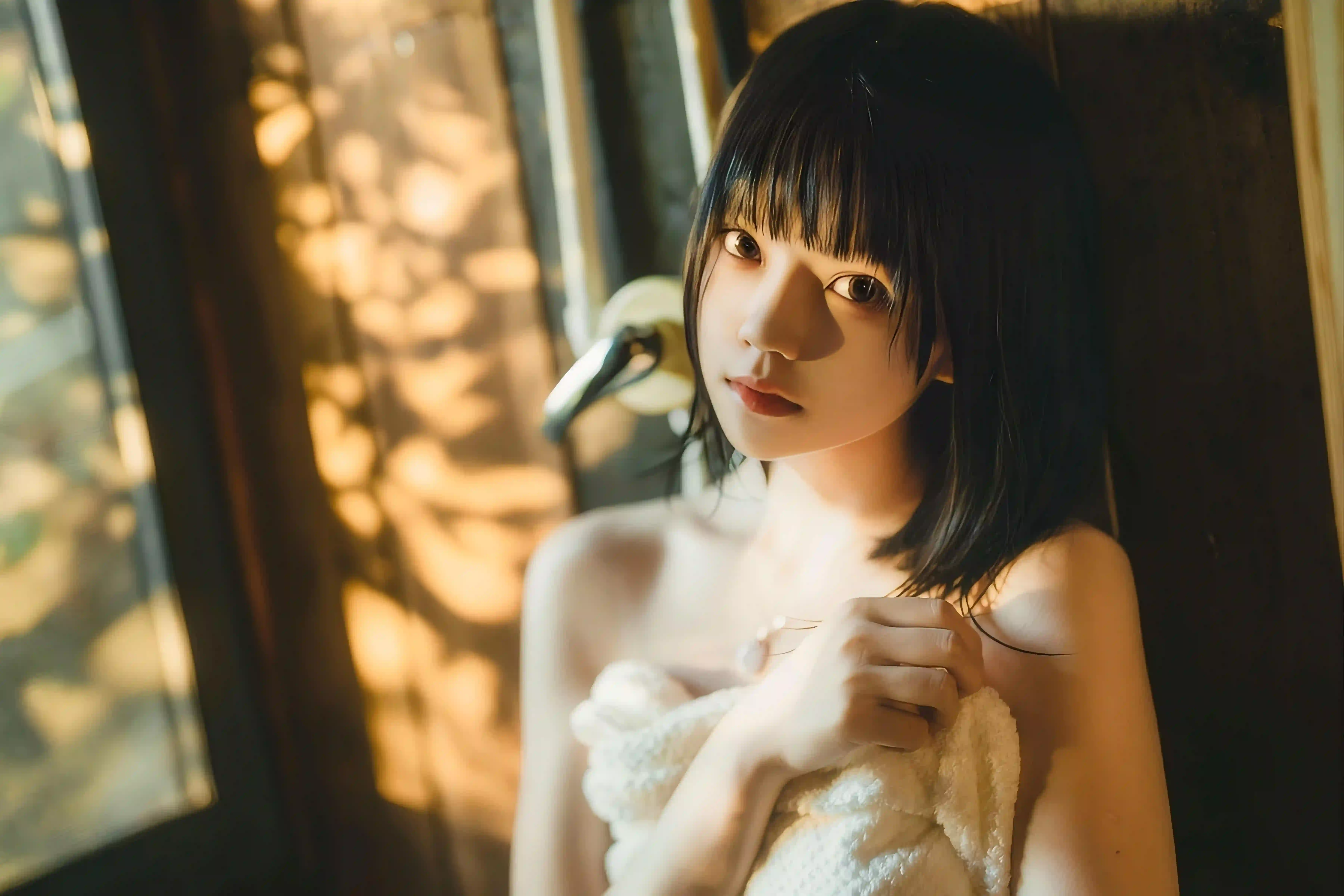 美女 长发美女 居家 性感美女 齐刘海