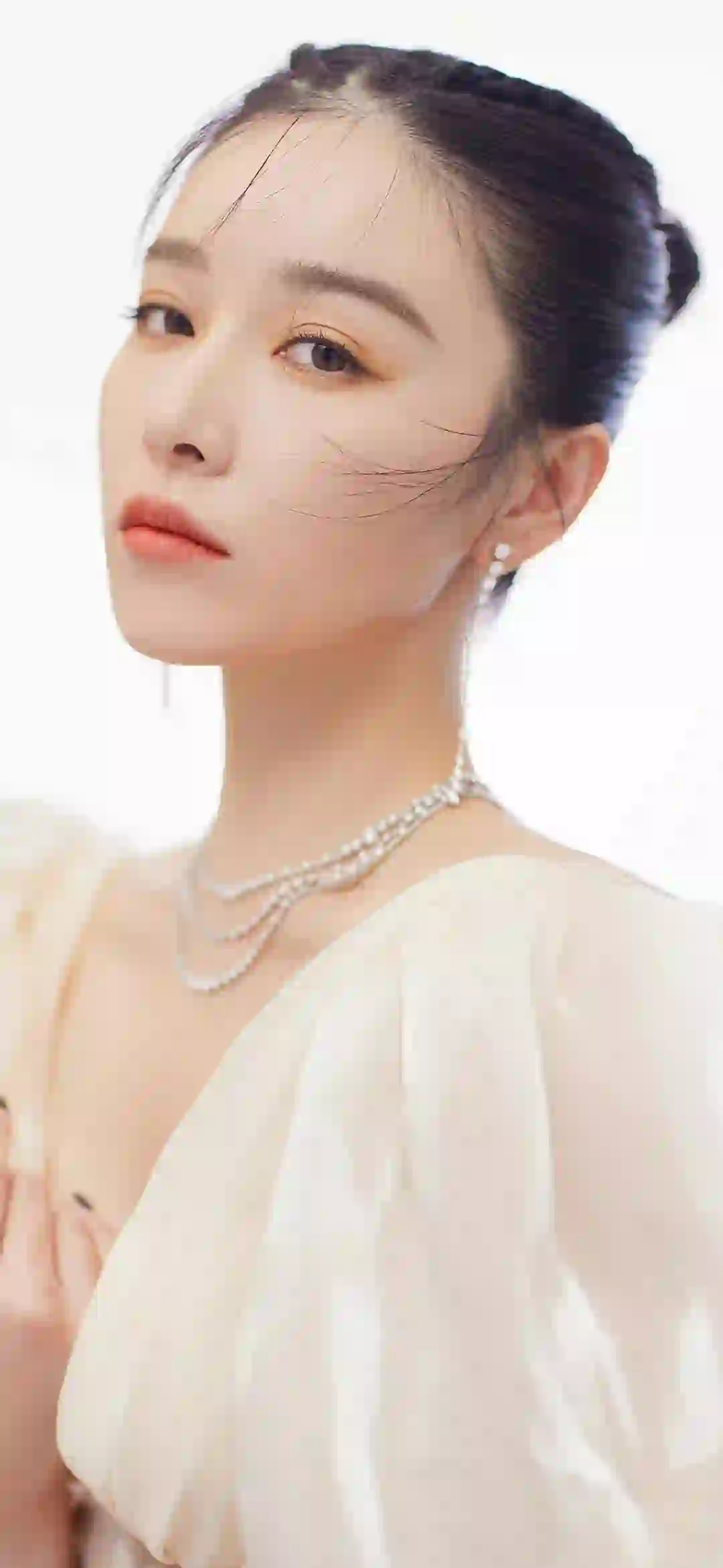 明星美女 阚清子 性感 白色裙子