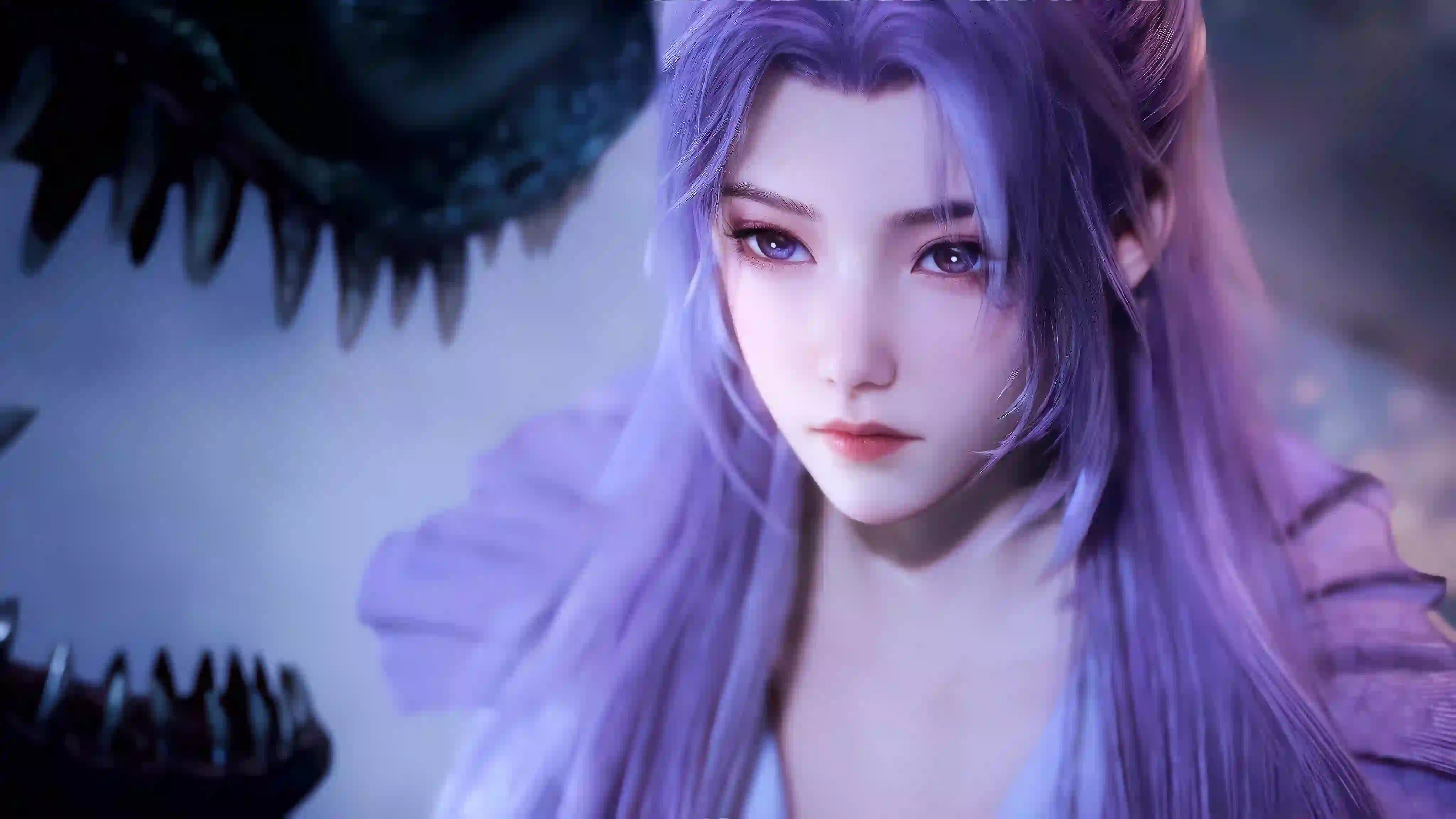 师兄啊师兄云霄 紫色头发