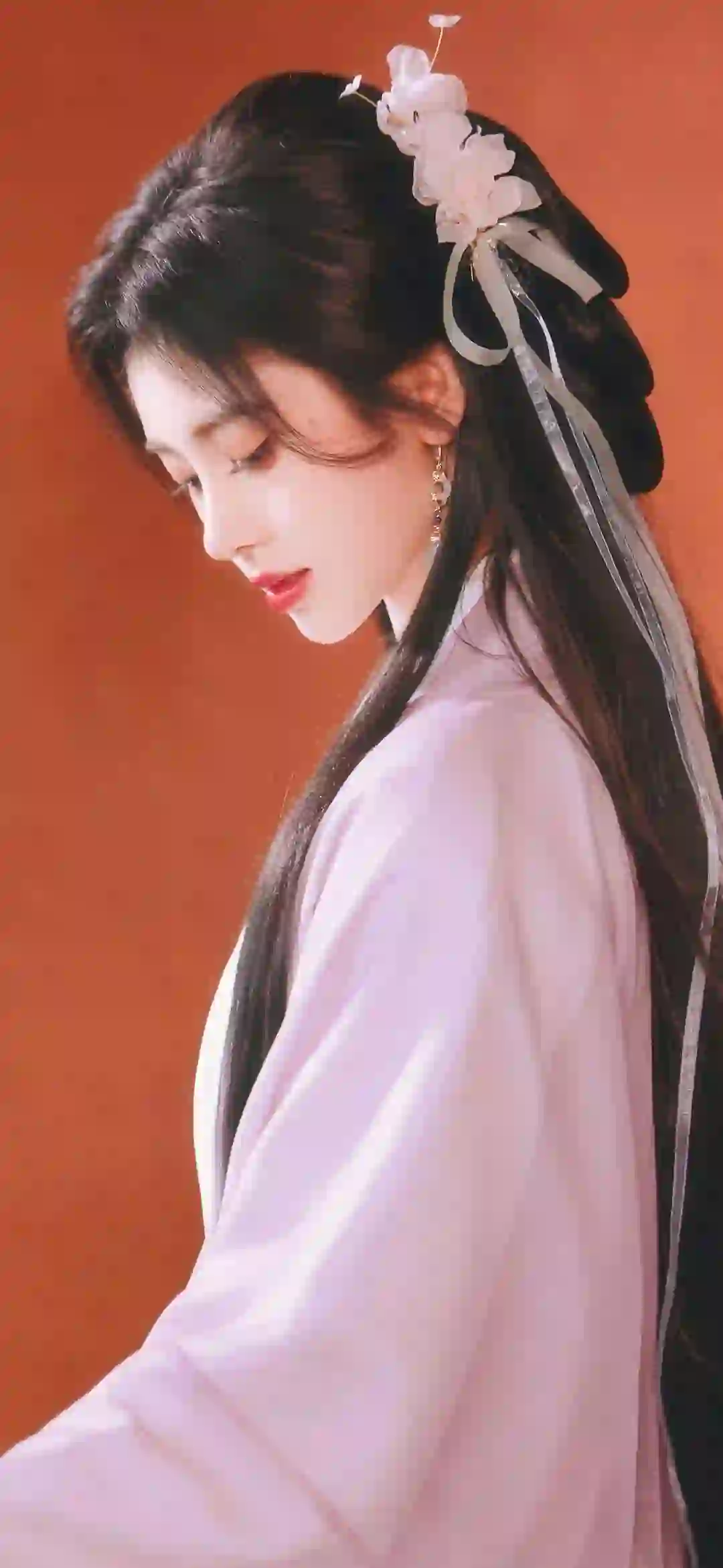 美女明星 鞠婧祎 汉服 侧脸