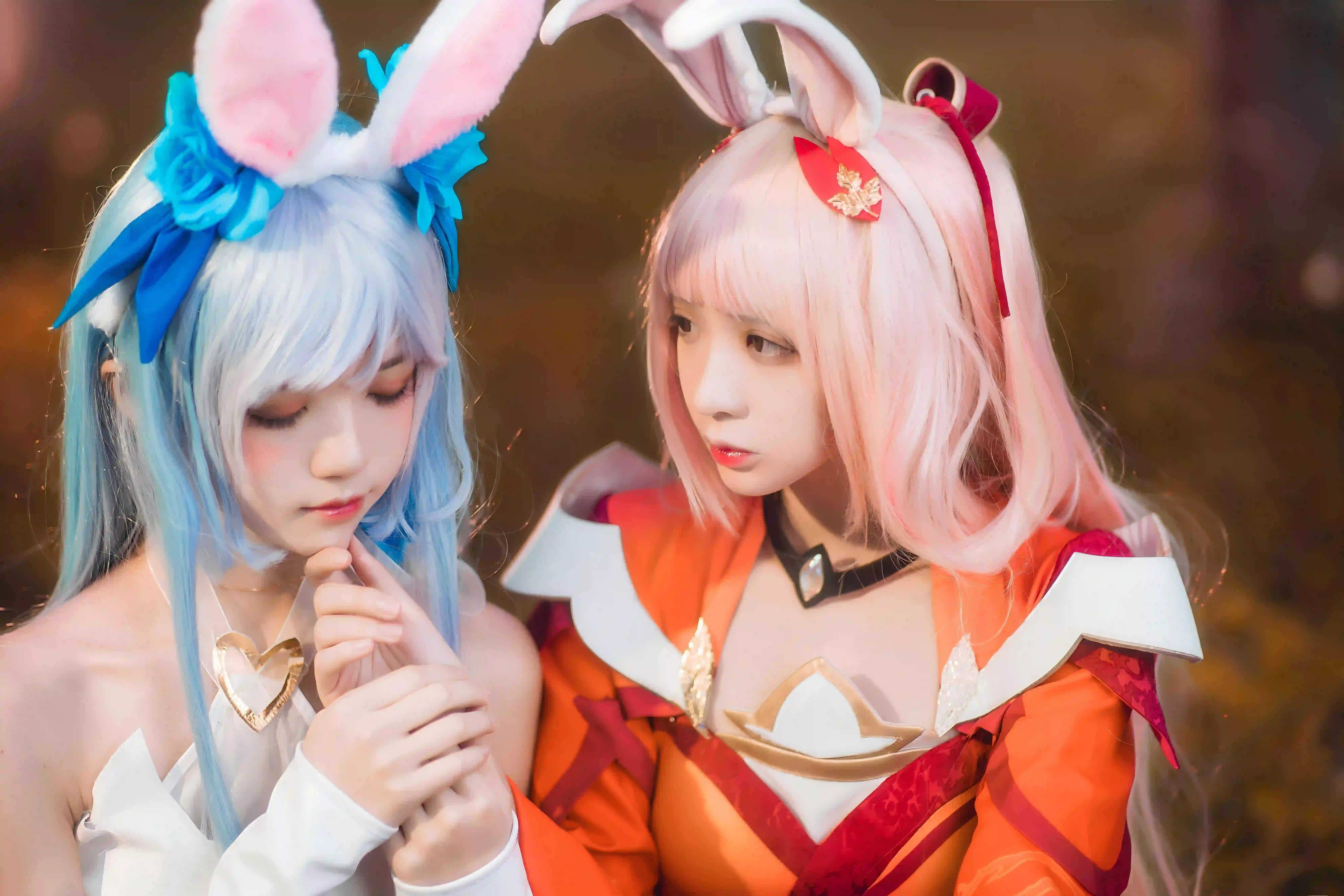 coser 户外 暖色调 美女