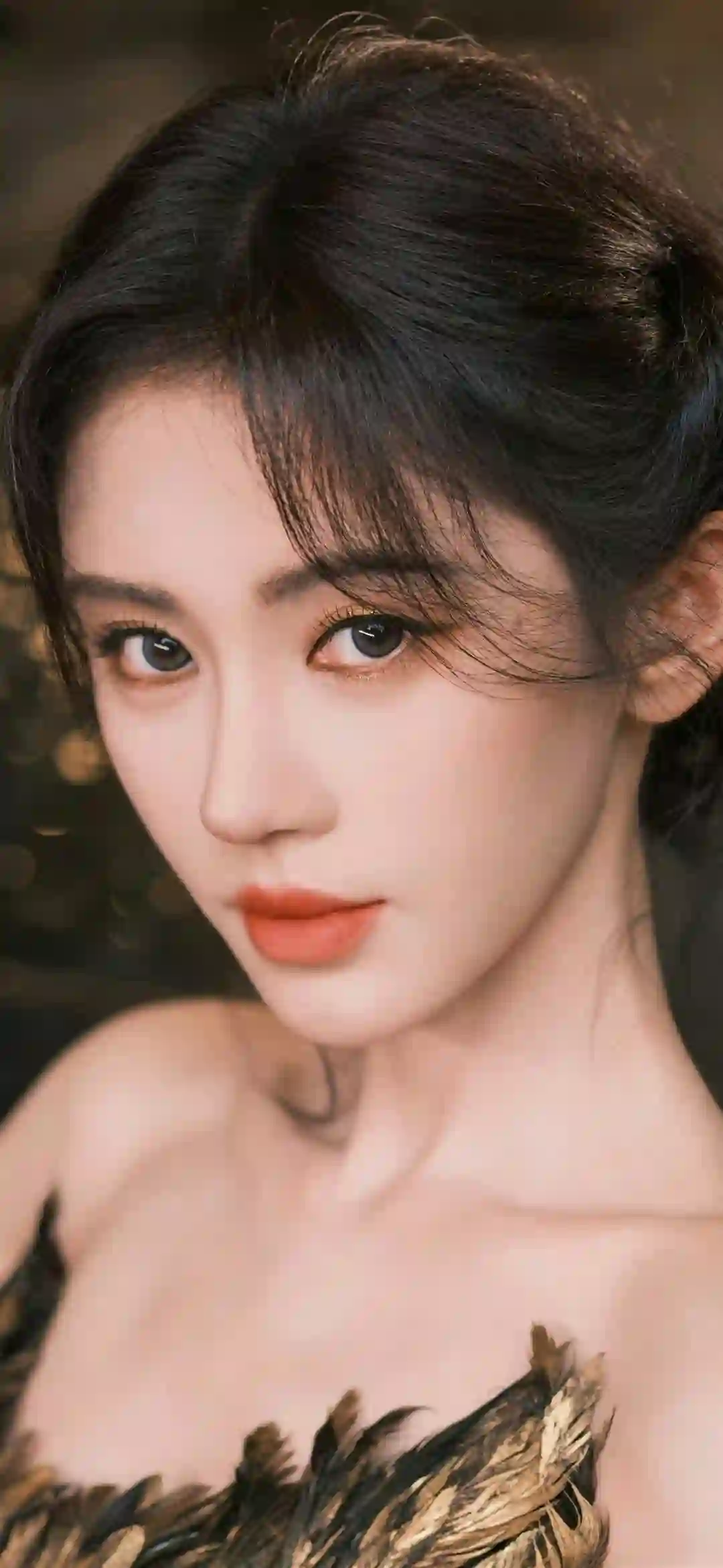鞠婧祎 性感美女 抹胸穿搭