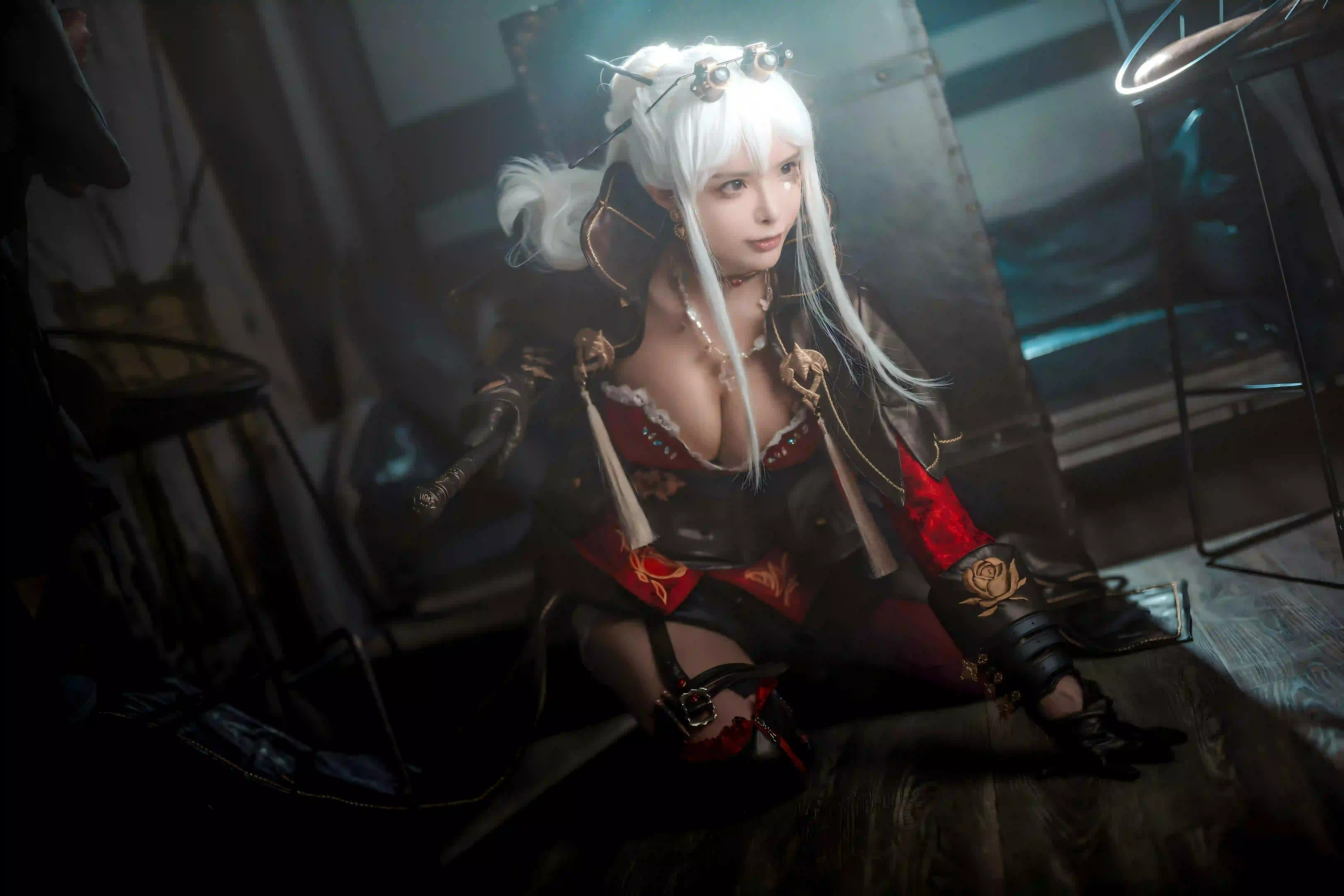 coser 白色头发 性感美女 2