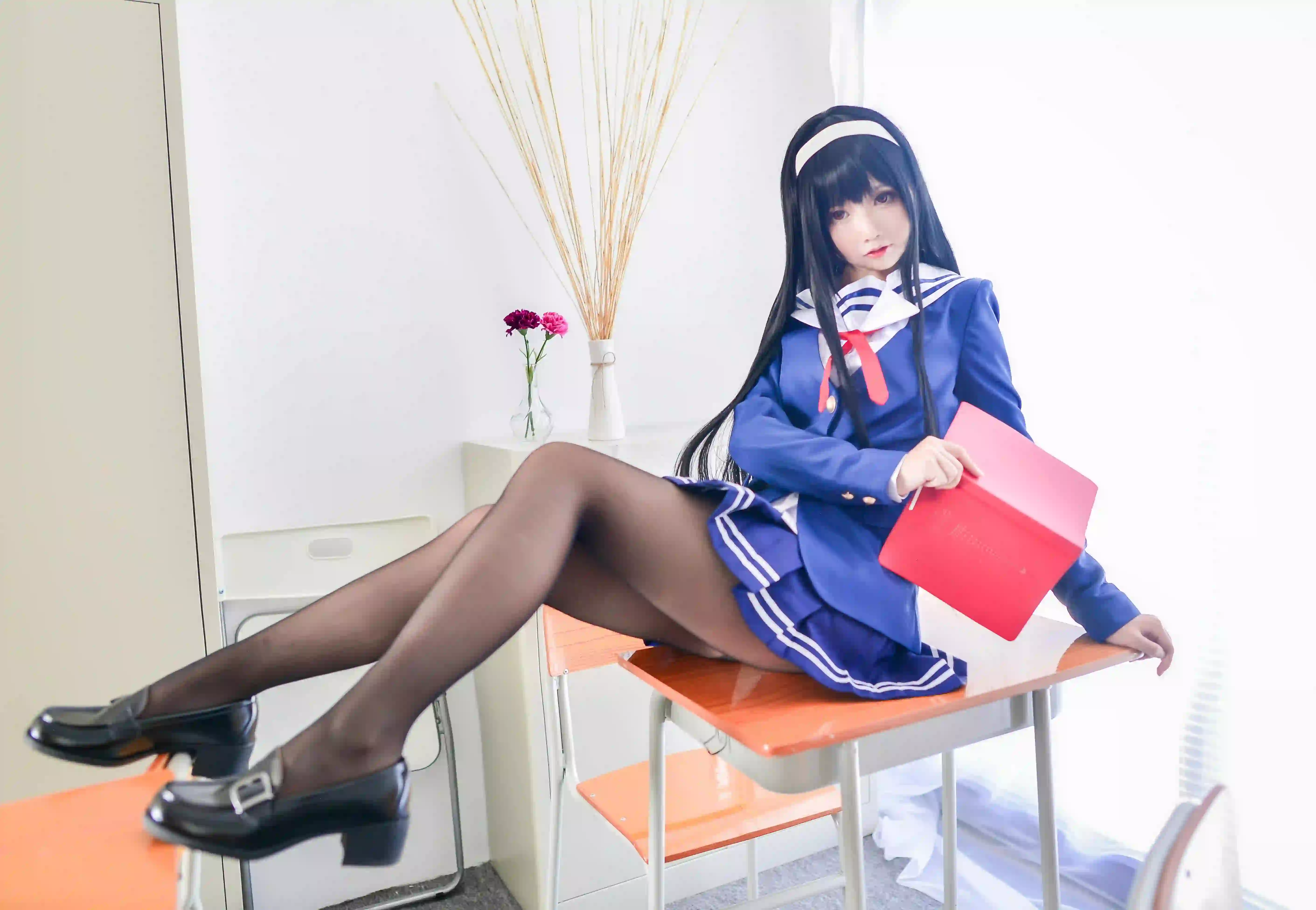长腿黑丝JK美女 长腿美女 黑丝美腿