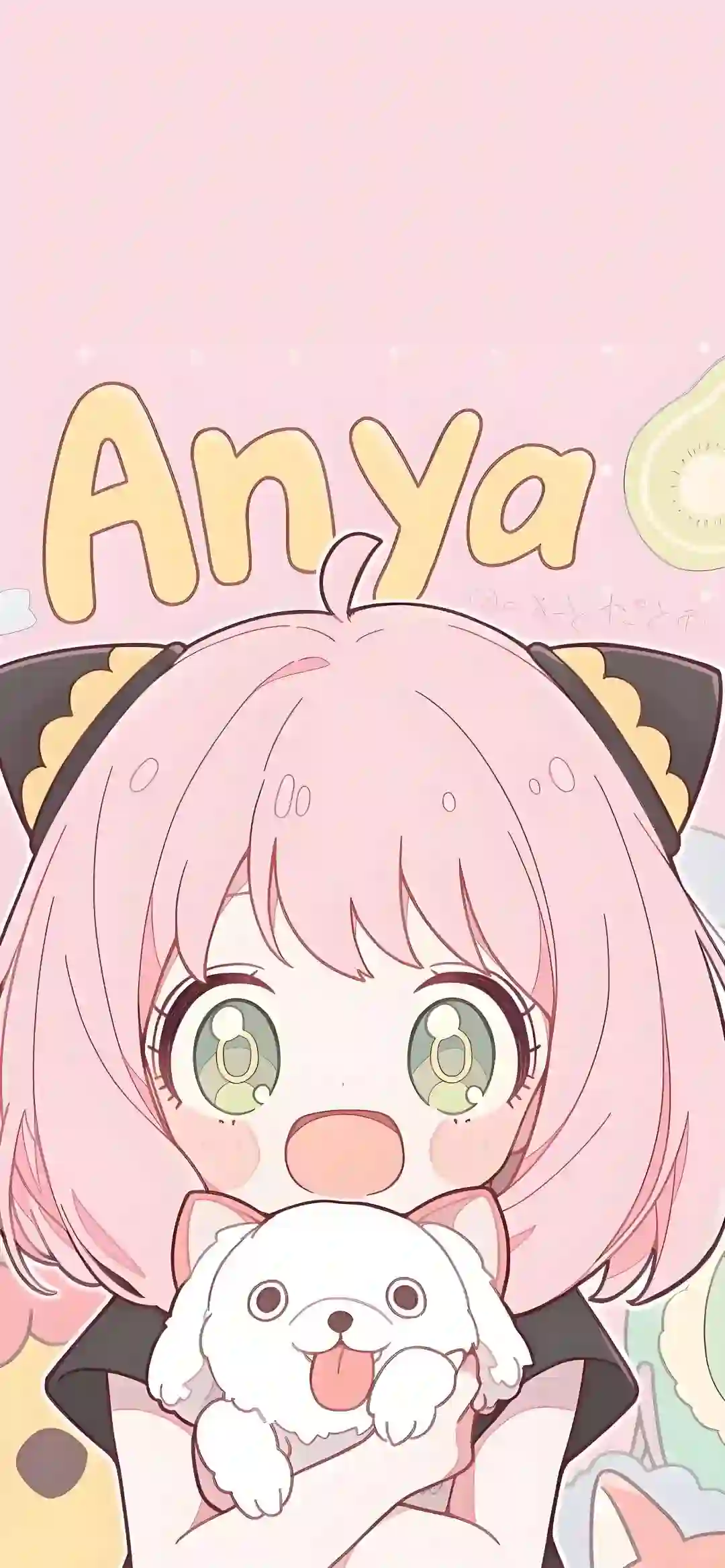 Aniya 阿尼亚 动漫壁纸 动漫角色 二次元壁纸 抱着可爱的小狗