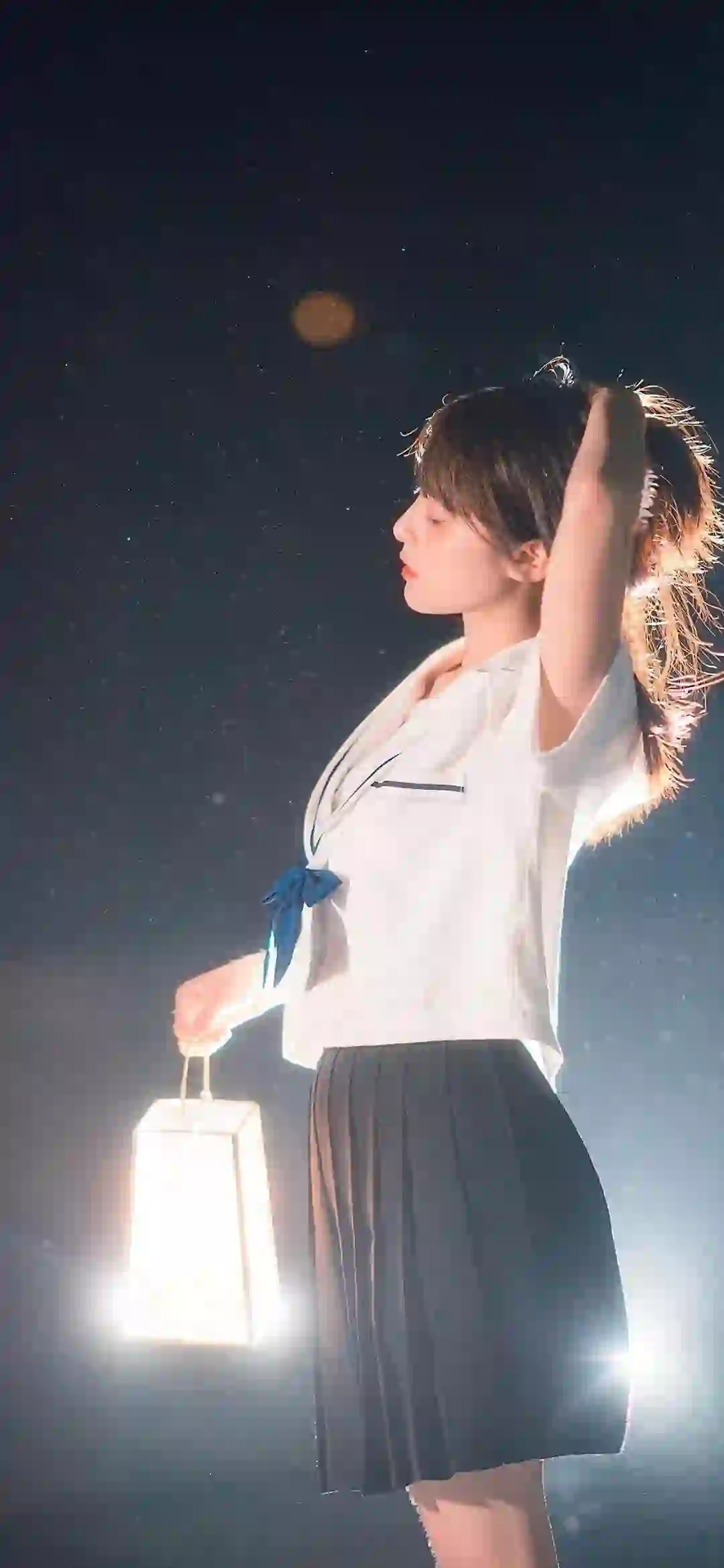 提着灯笼的jk美女 jk 清纯女孩 学院风