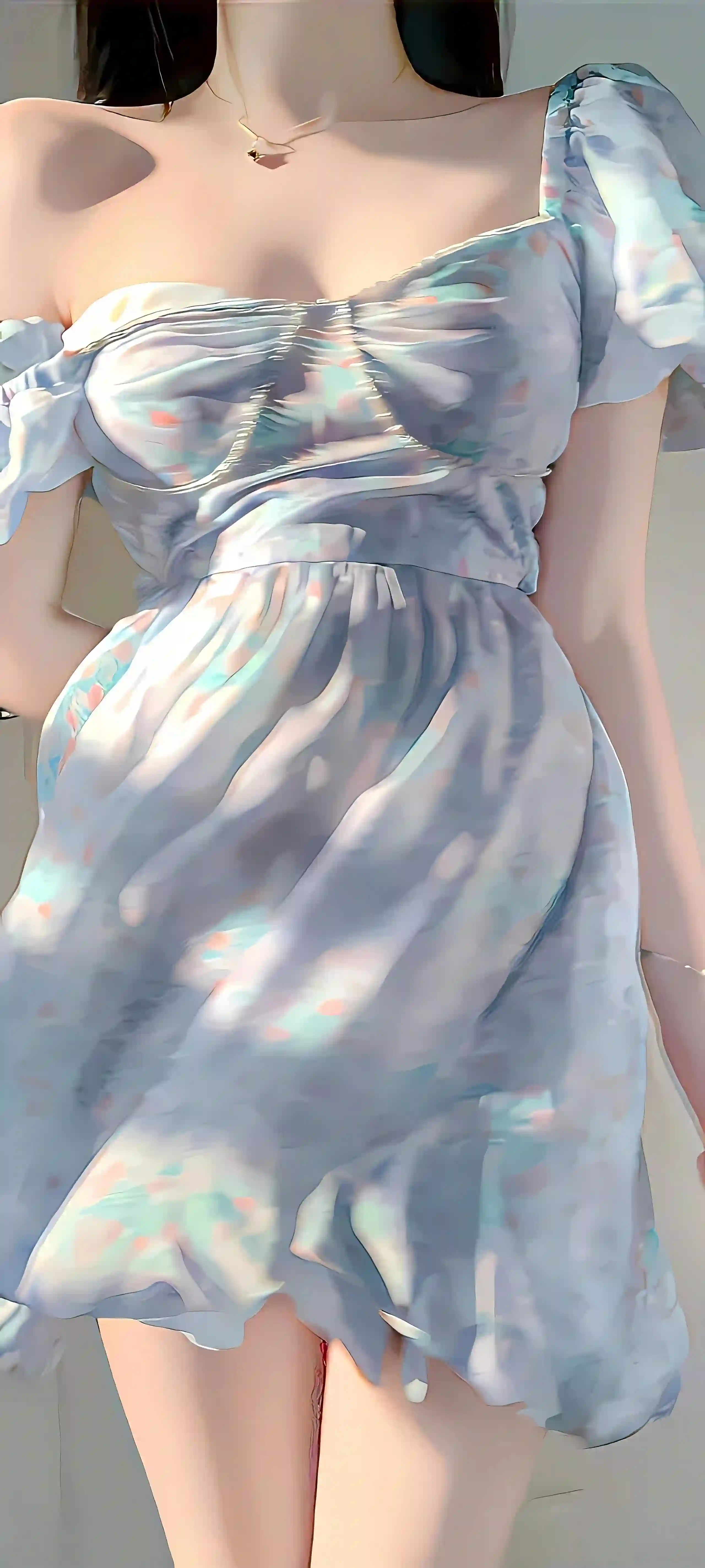 美女 长发美女 性感 个性穿搭 长腿