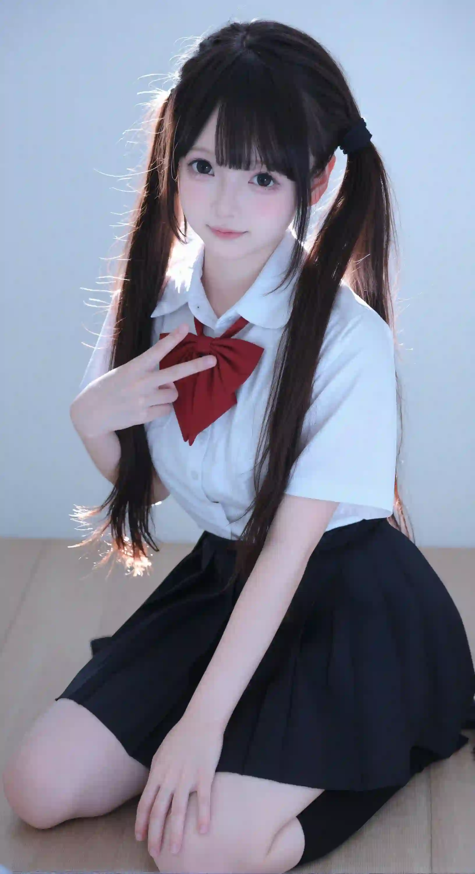 JK制服 双马尾 少女 清纯 校园风 写真