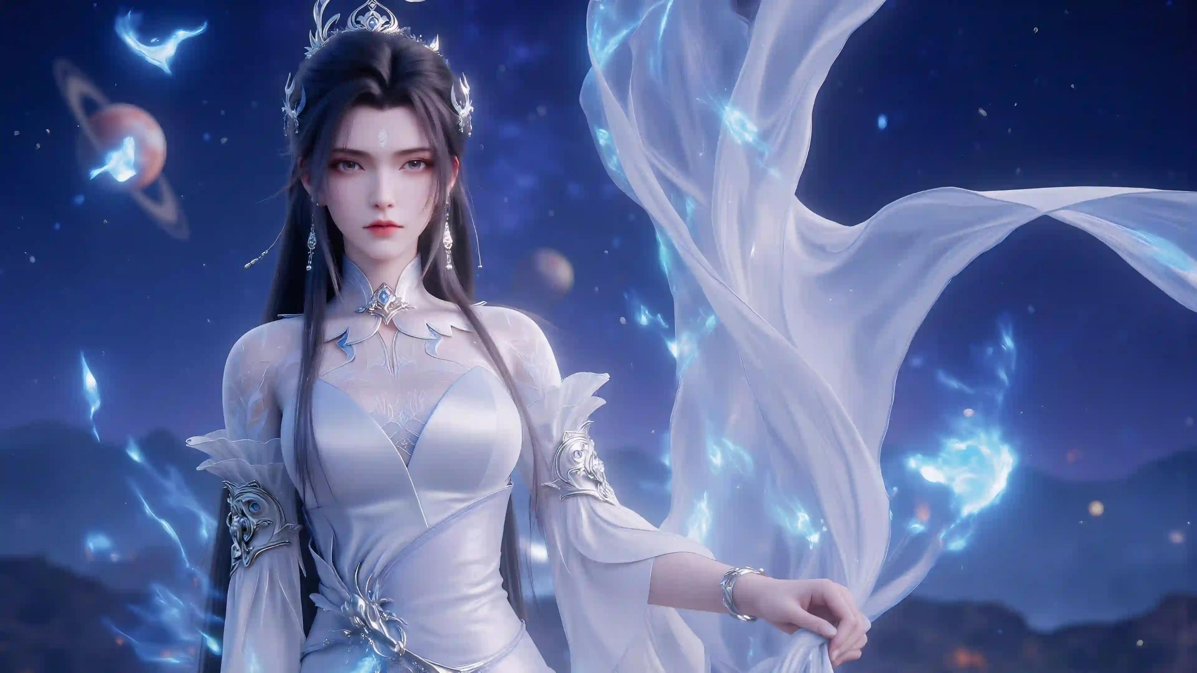 诛仙角色 陆雪琪 长发美女 冰冷仙子 飘带