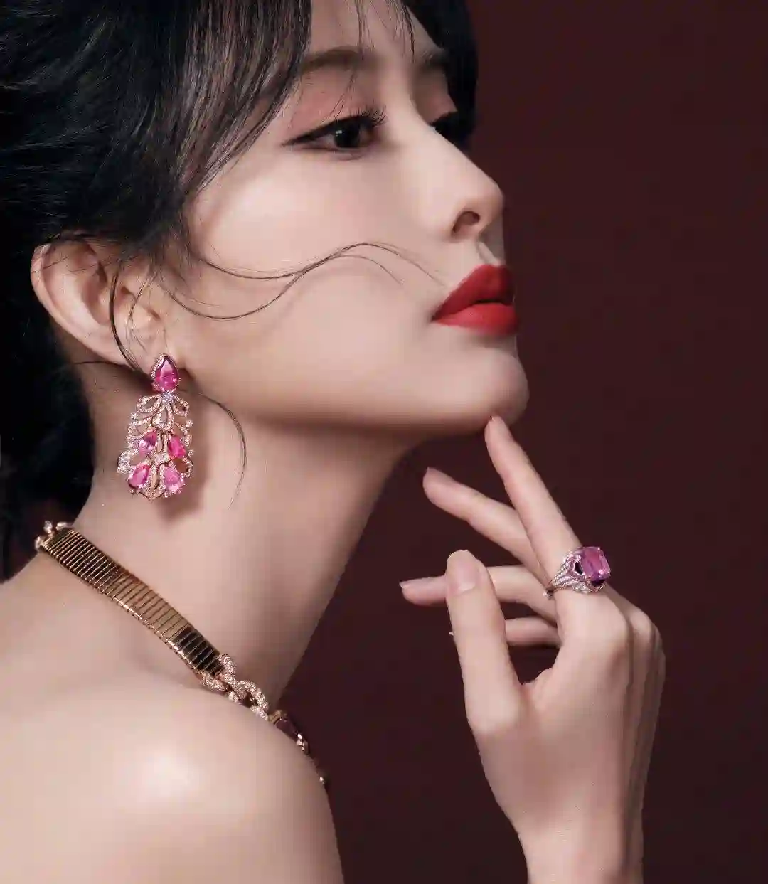 唯美侧脸 明星 孟子义 