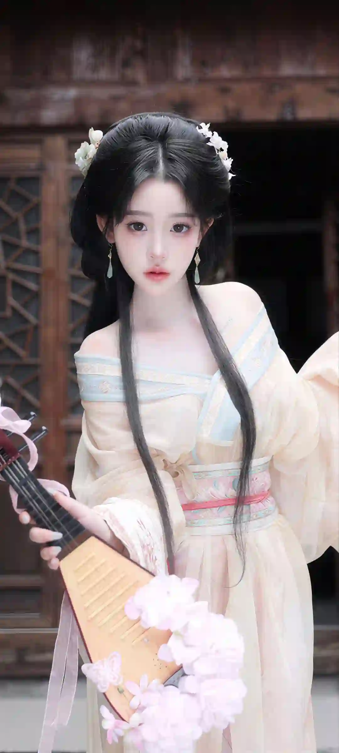 汉服 古风 少女 琵琶 传统服饰 唯美人像