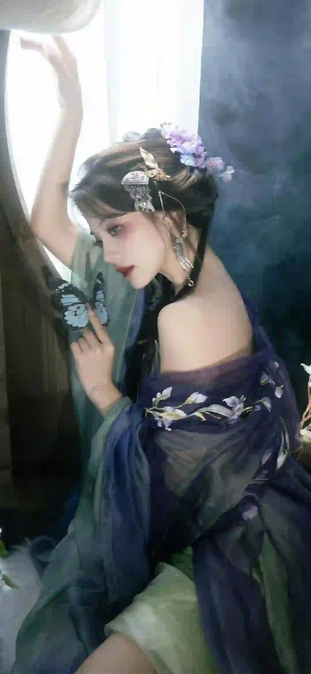 汉服古风美女 漏背 性感美女 古风