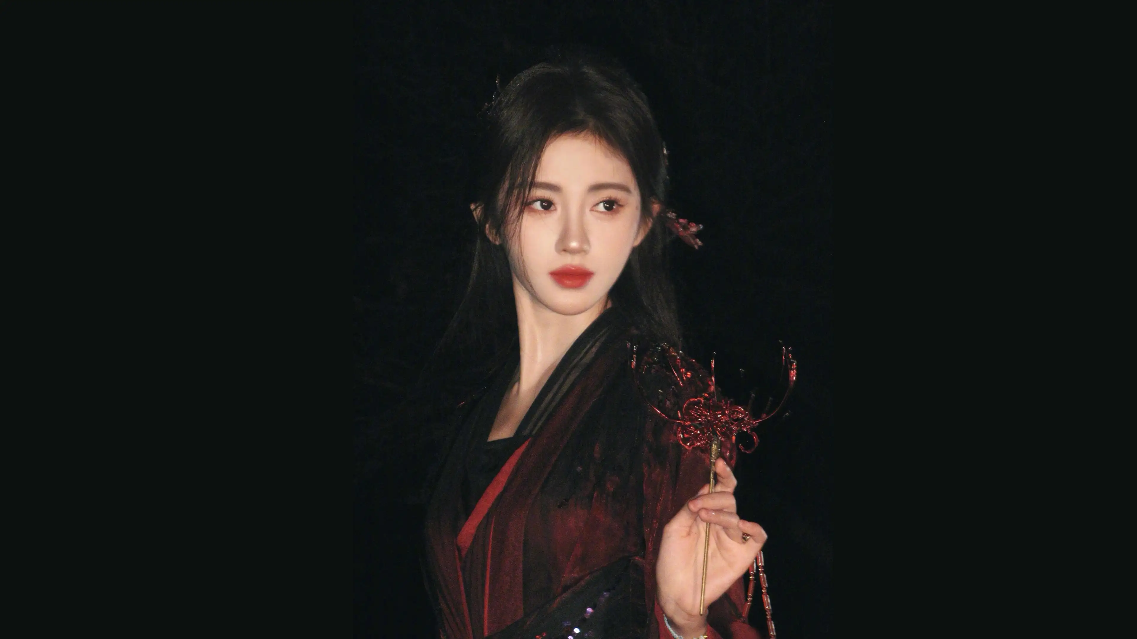 鞠婧祎 古装 头簪 4K美女壁纸