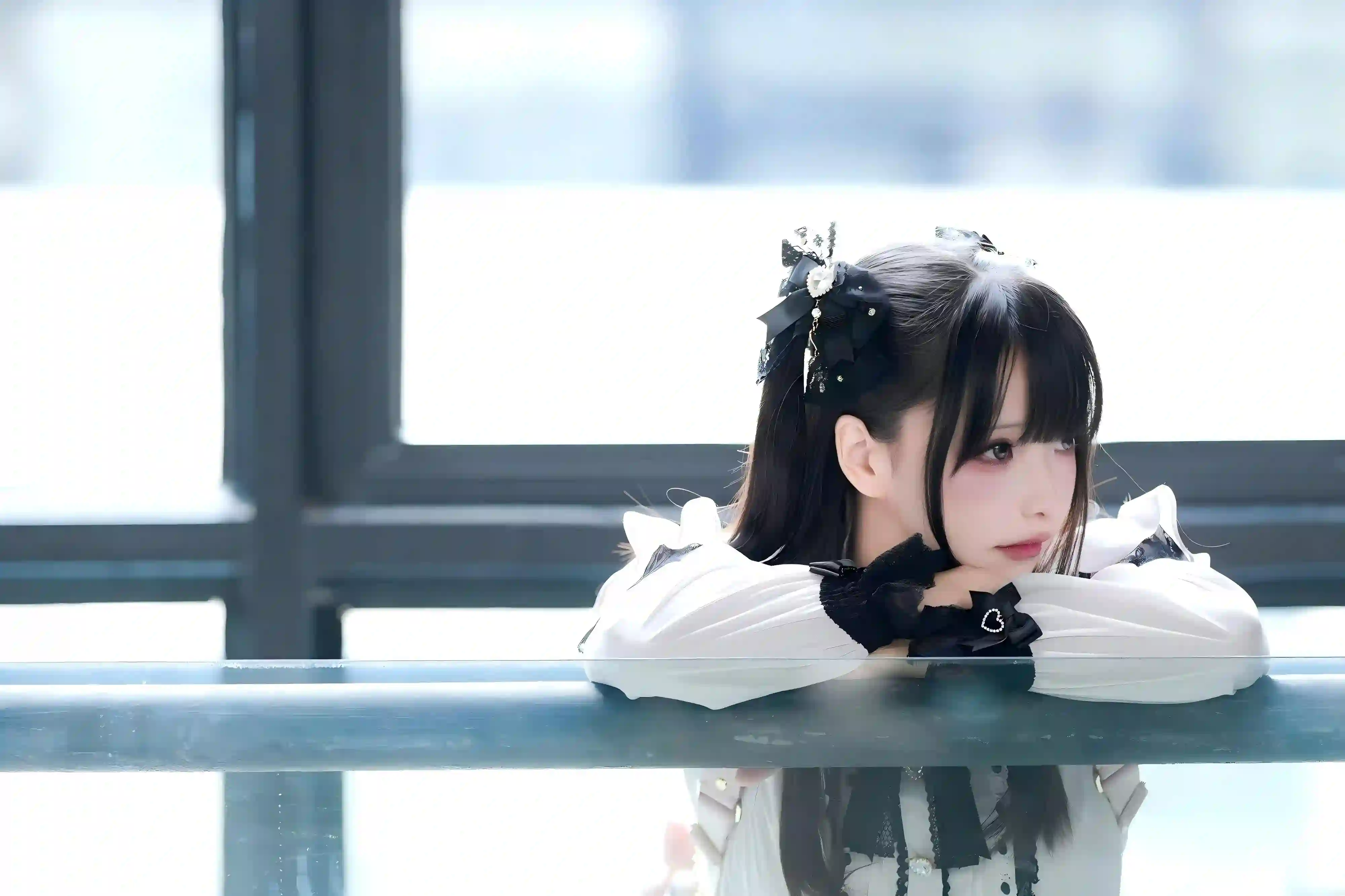 双马尾 制服穿搭 Lolita 户外写真 