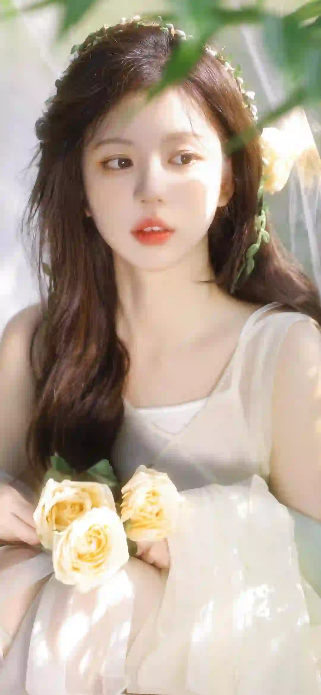 清纯美女 白色长裙美女 白色衣服 清纯 唯美