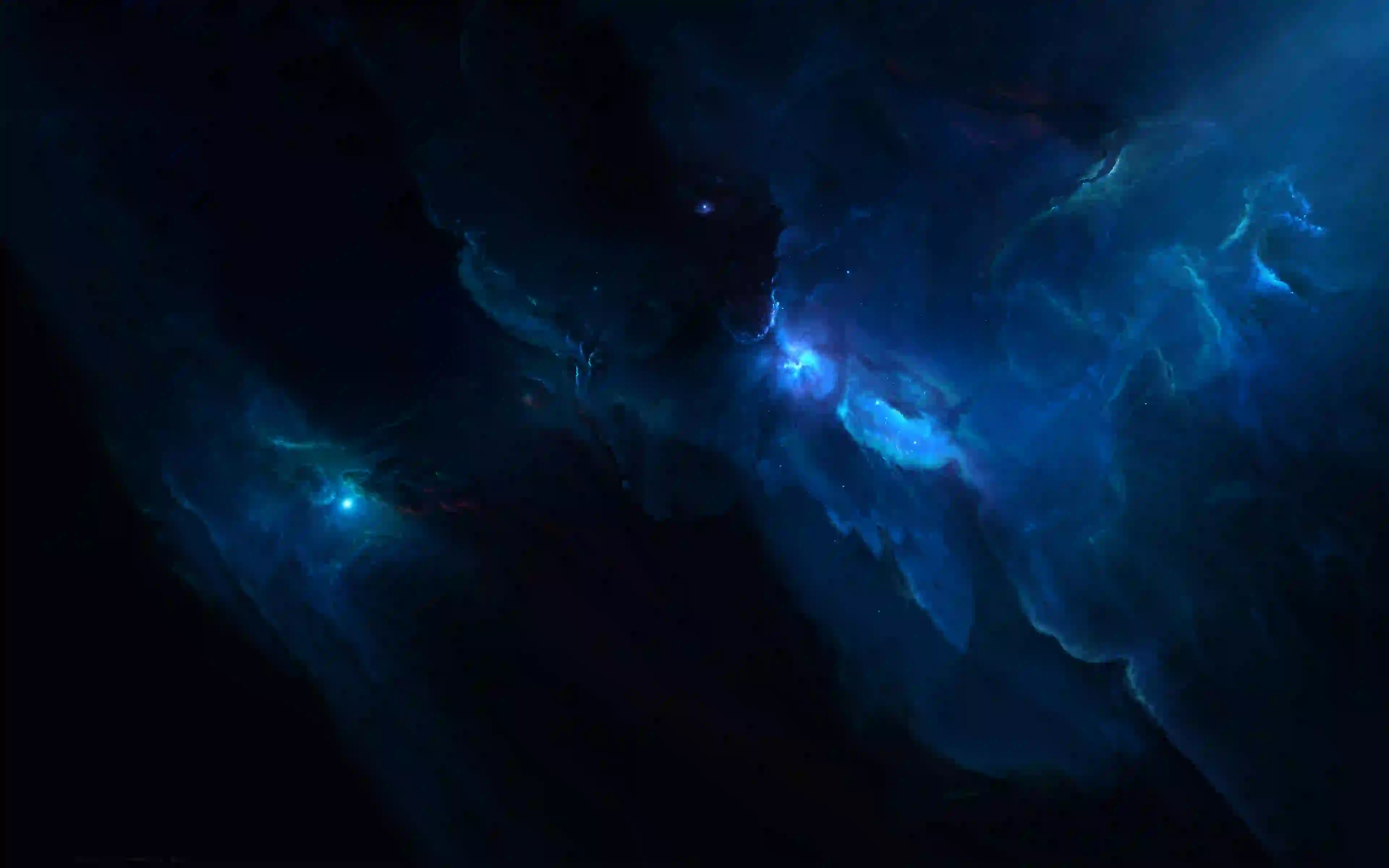 宇宙星空 蓝色星空 宇宙 星云