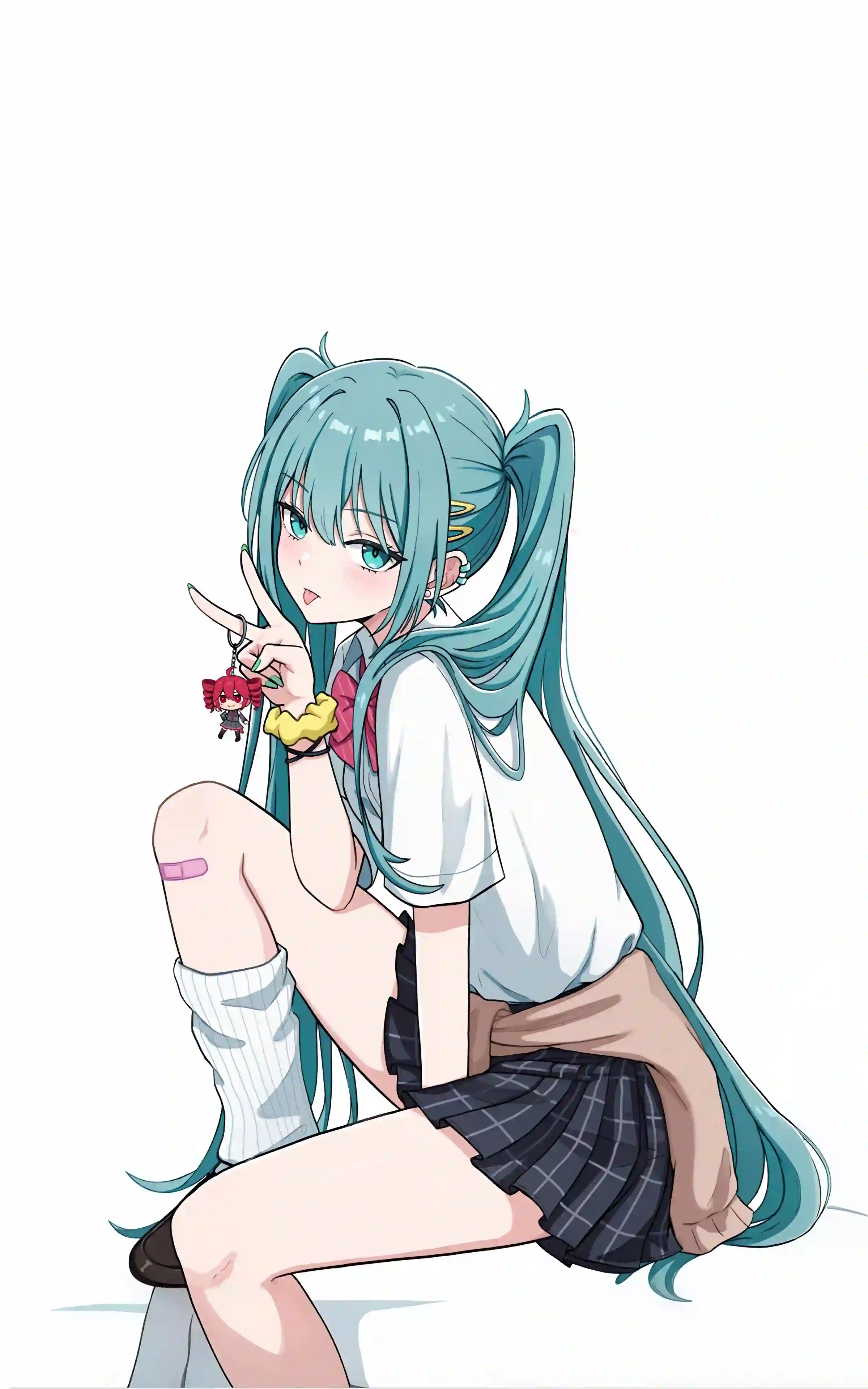初音未来 动漫 校园 青春 双马尾 可爱 少女