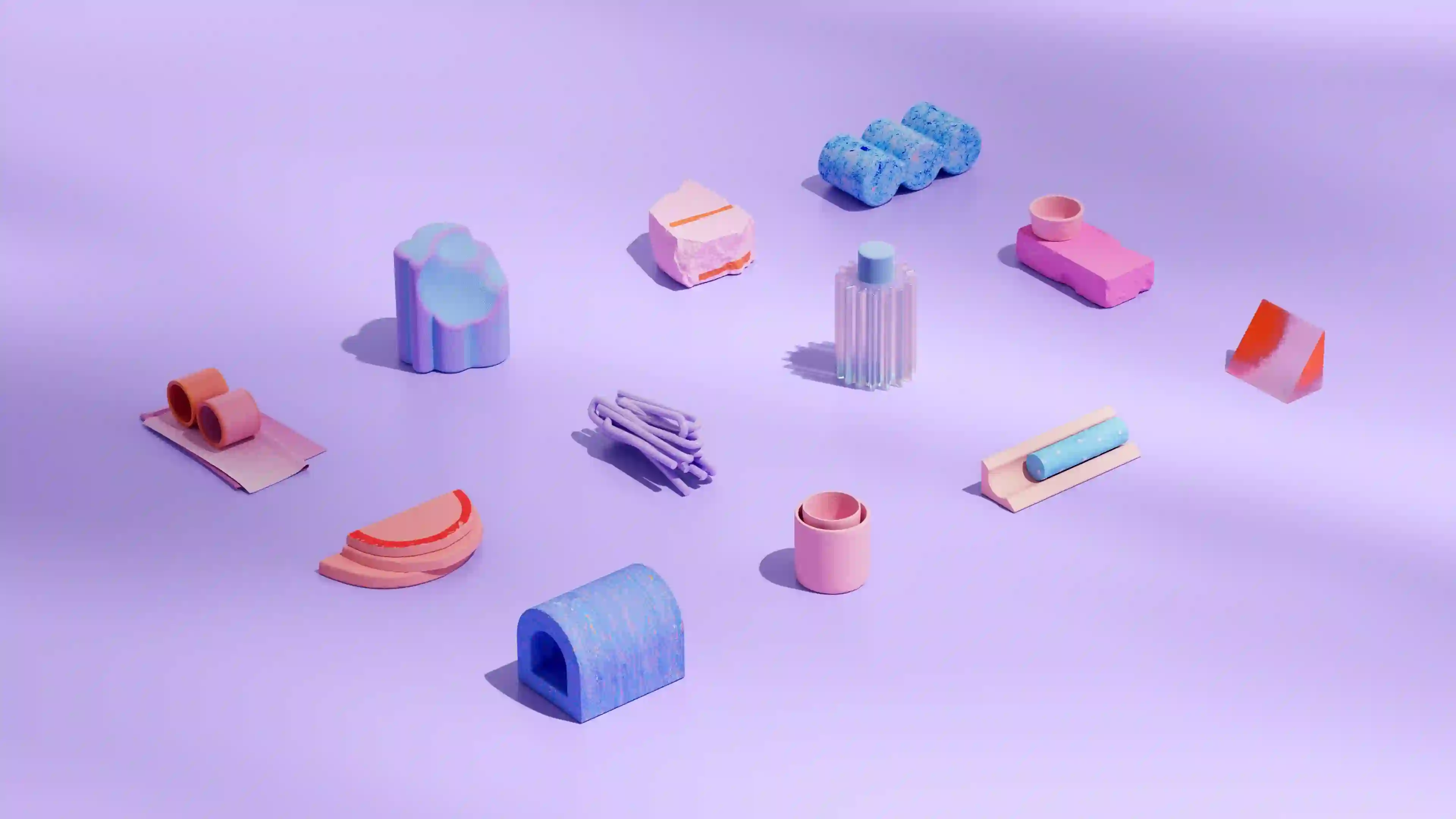 抽象 3D 几何 艺术 图形