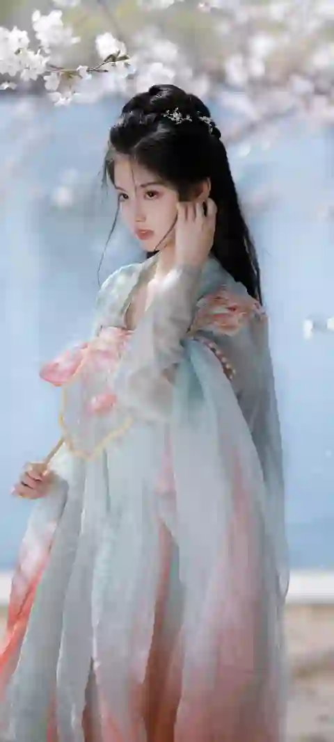 长发美女 清纯 甜美 可爱 艾米 古风汉服美女
