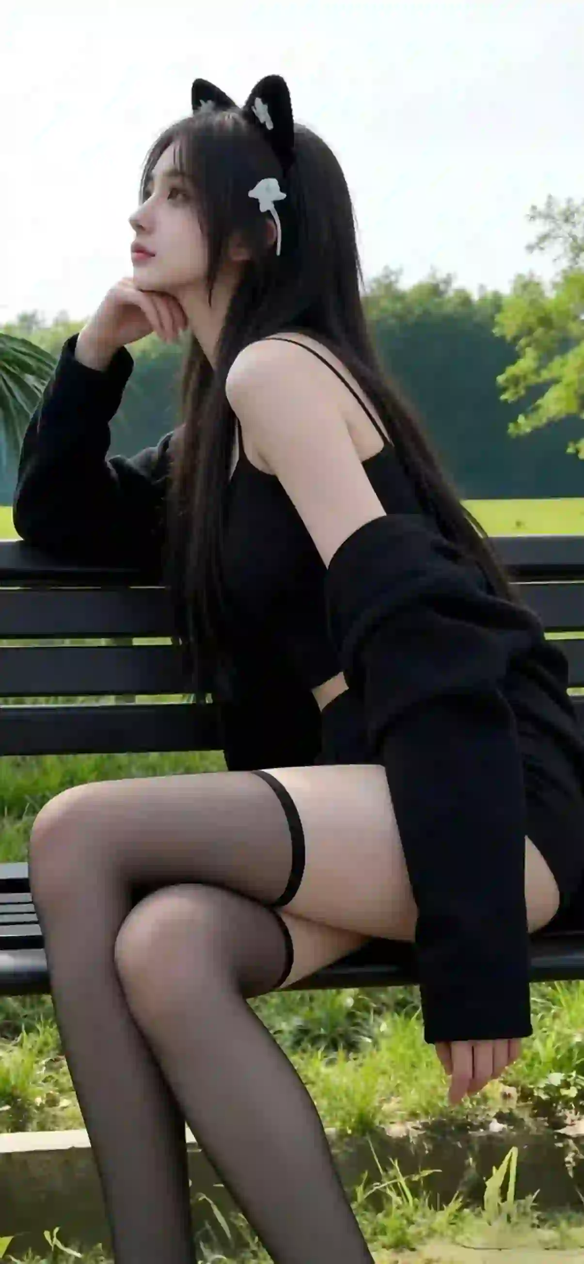 黑丝美腿 丝袜 美腿 长发性感美女