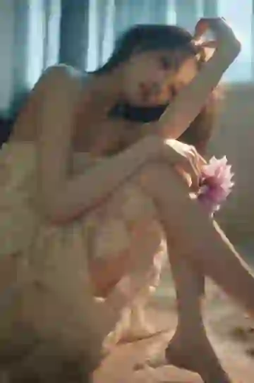 性感美女 抹胸长裙 居家 