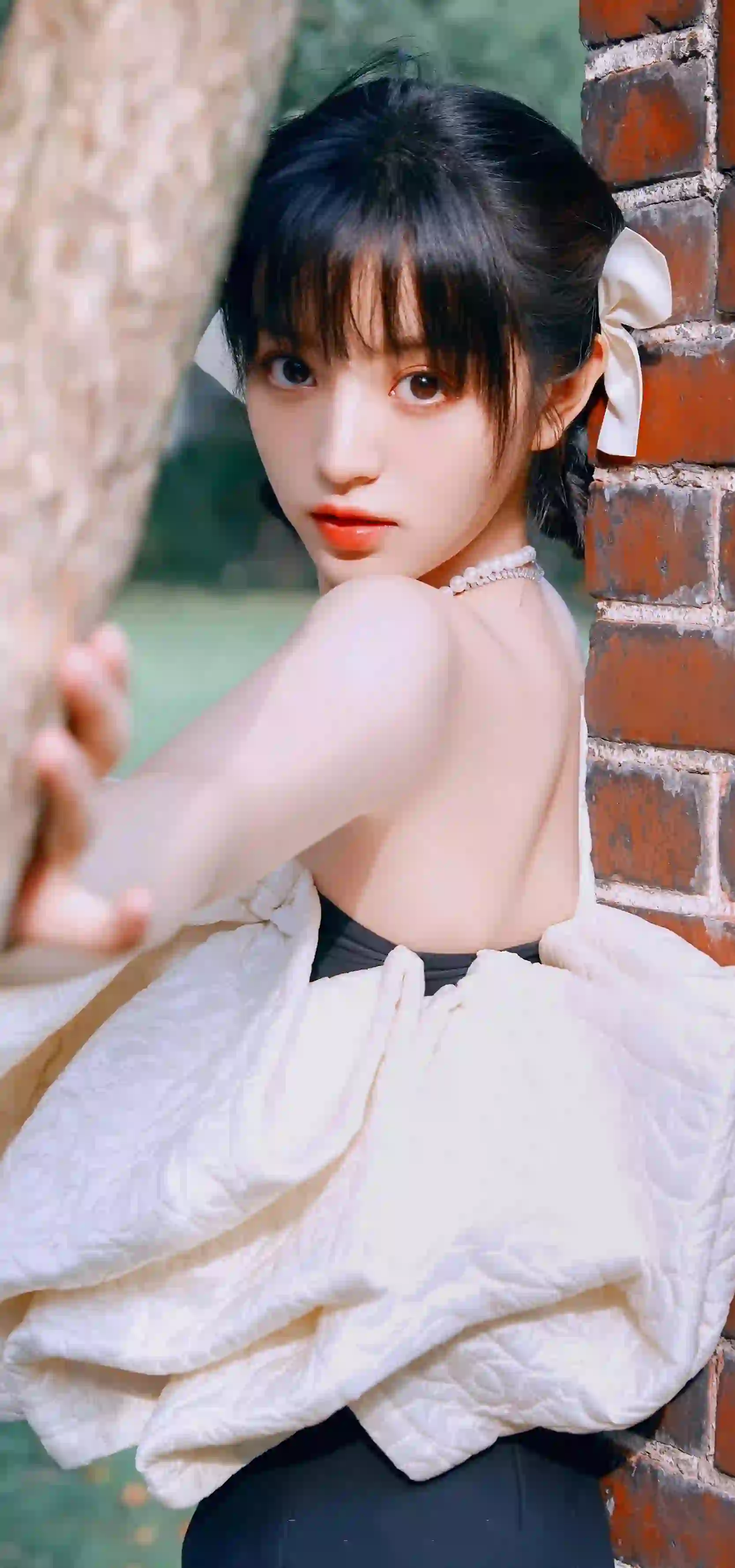 长发清纯美女 田曦薇 吊带美女
