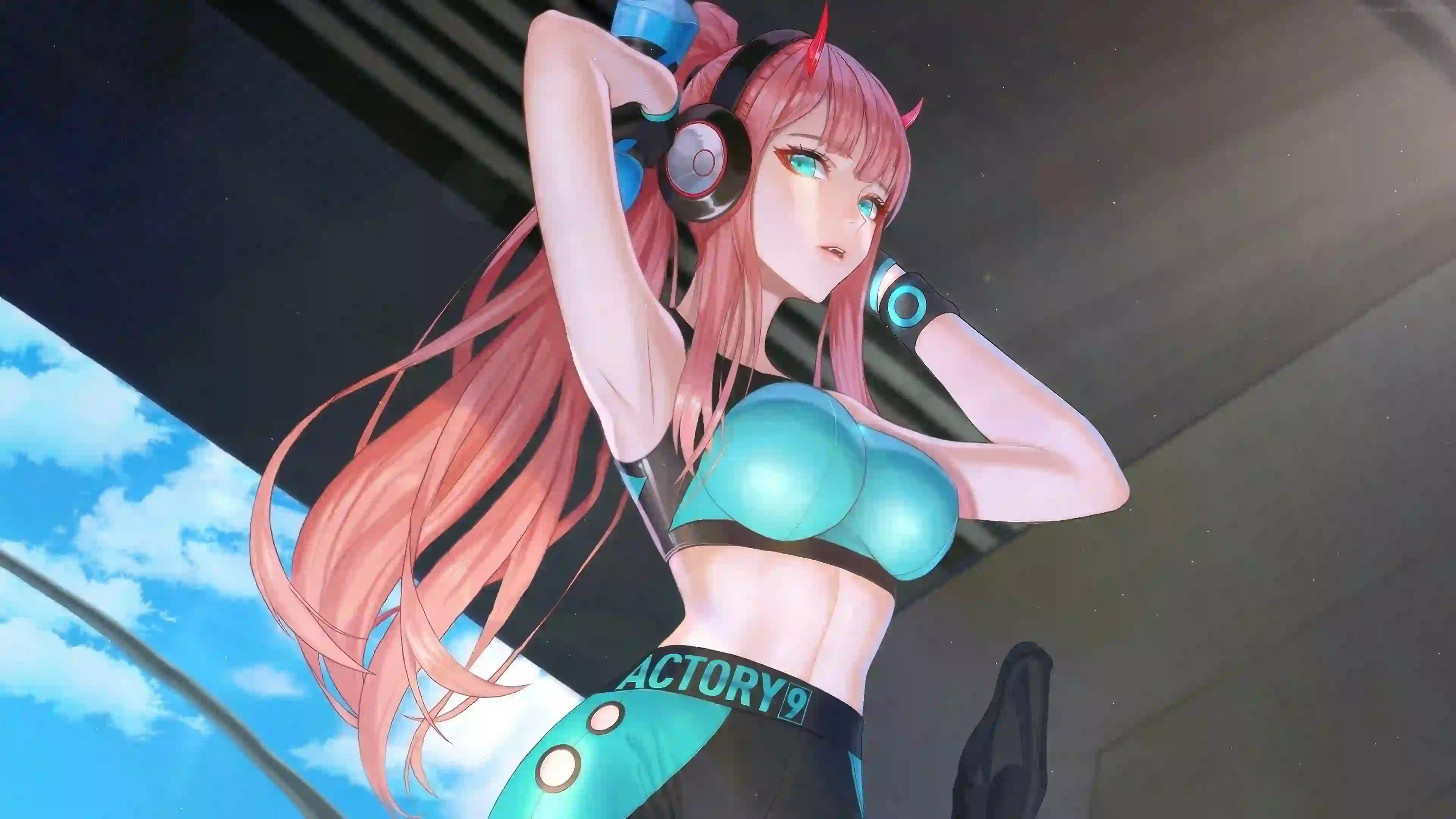 动漫美女 动漫 运动 二次元女孩