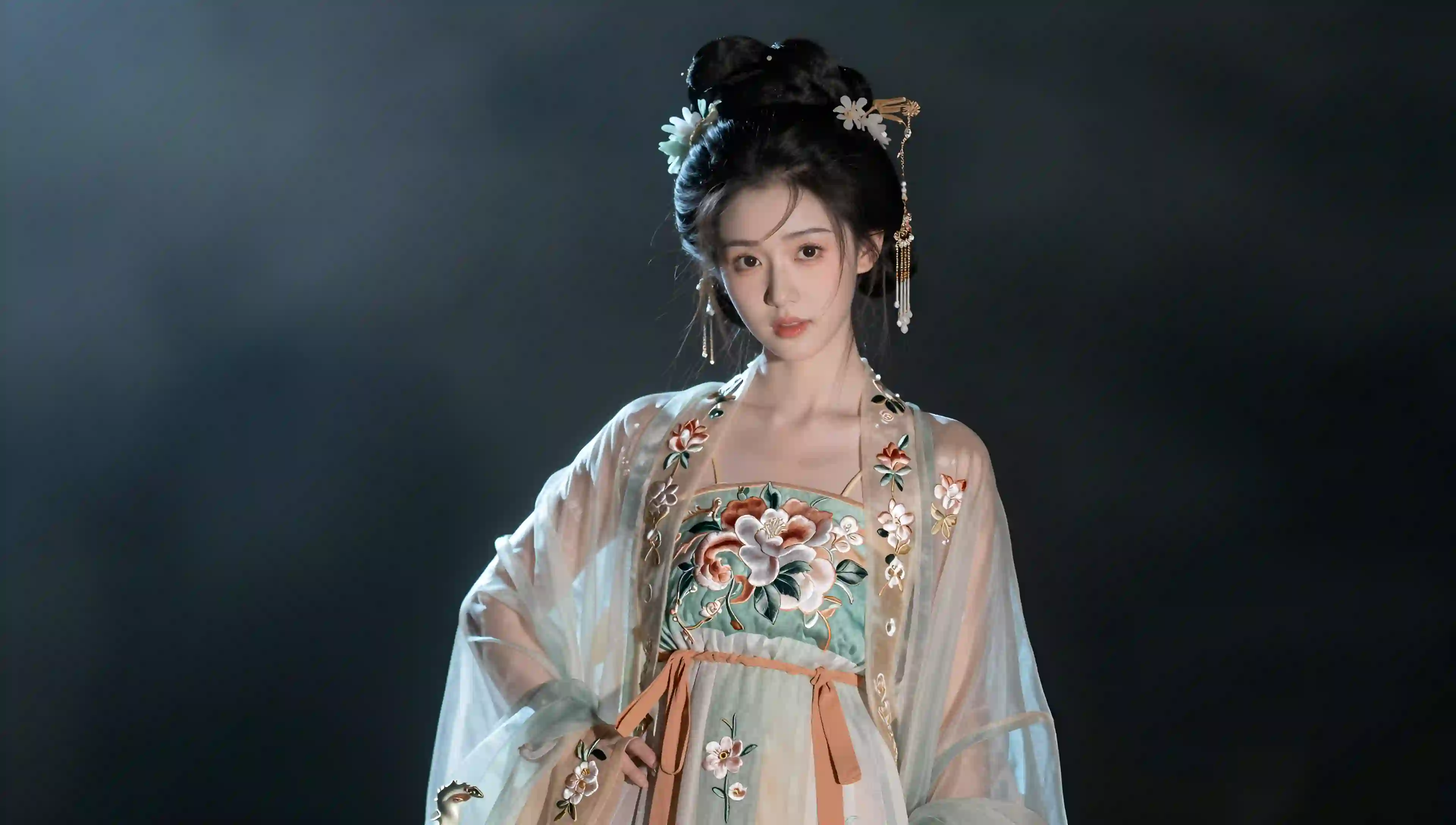 古风 汉服 女子 暗夜 写真 唯美