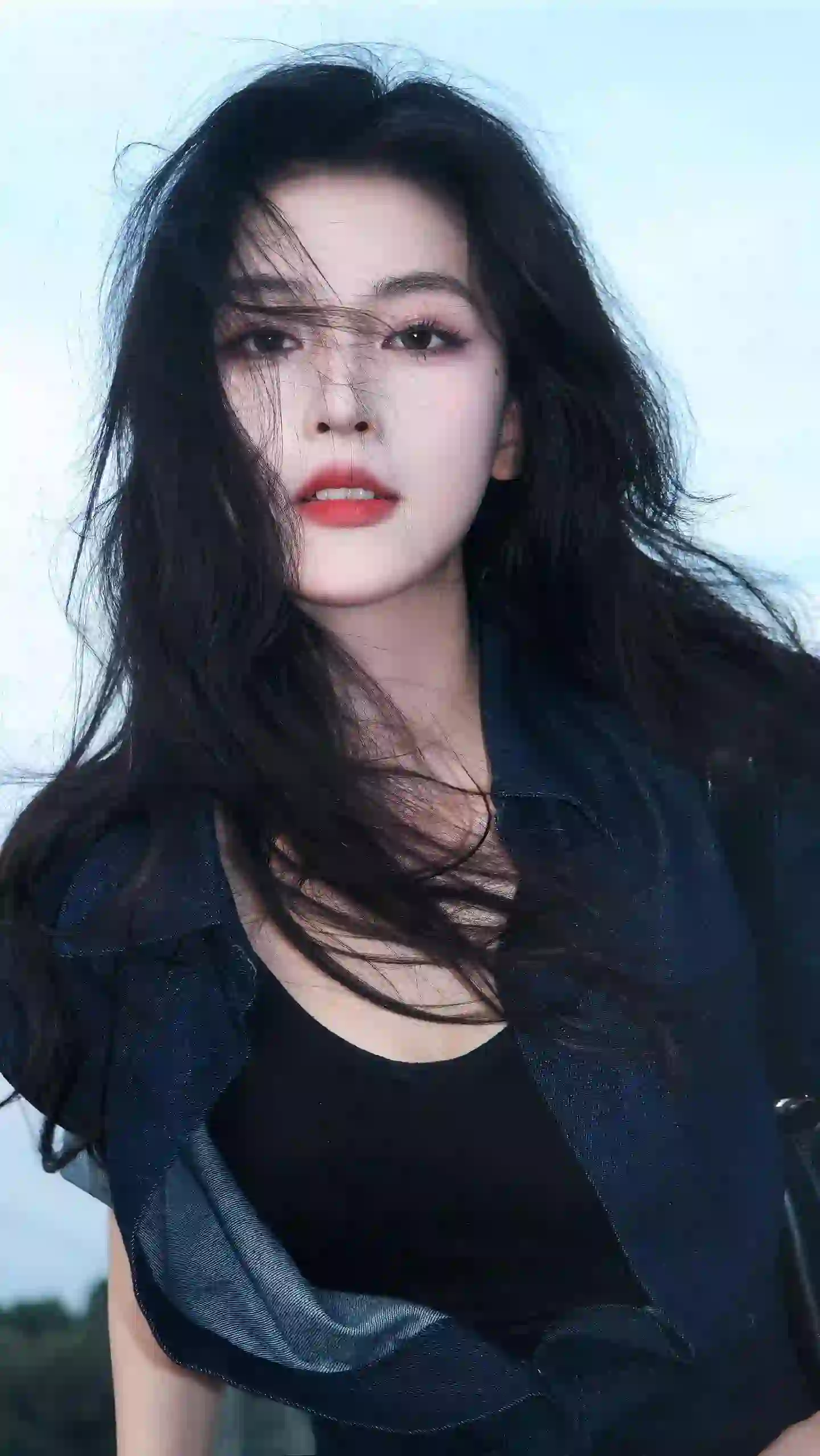 长发美女 吊带美女 唯美 性感