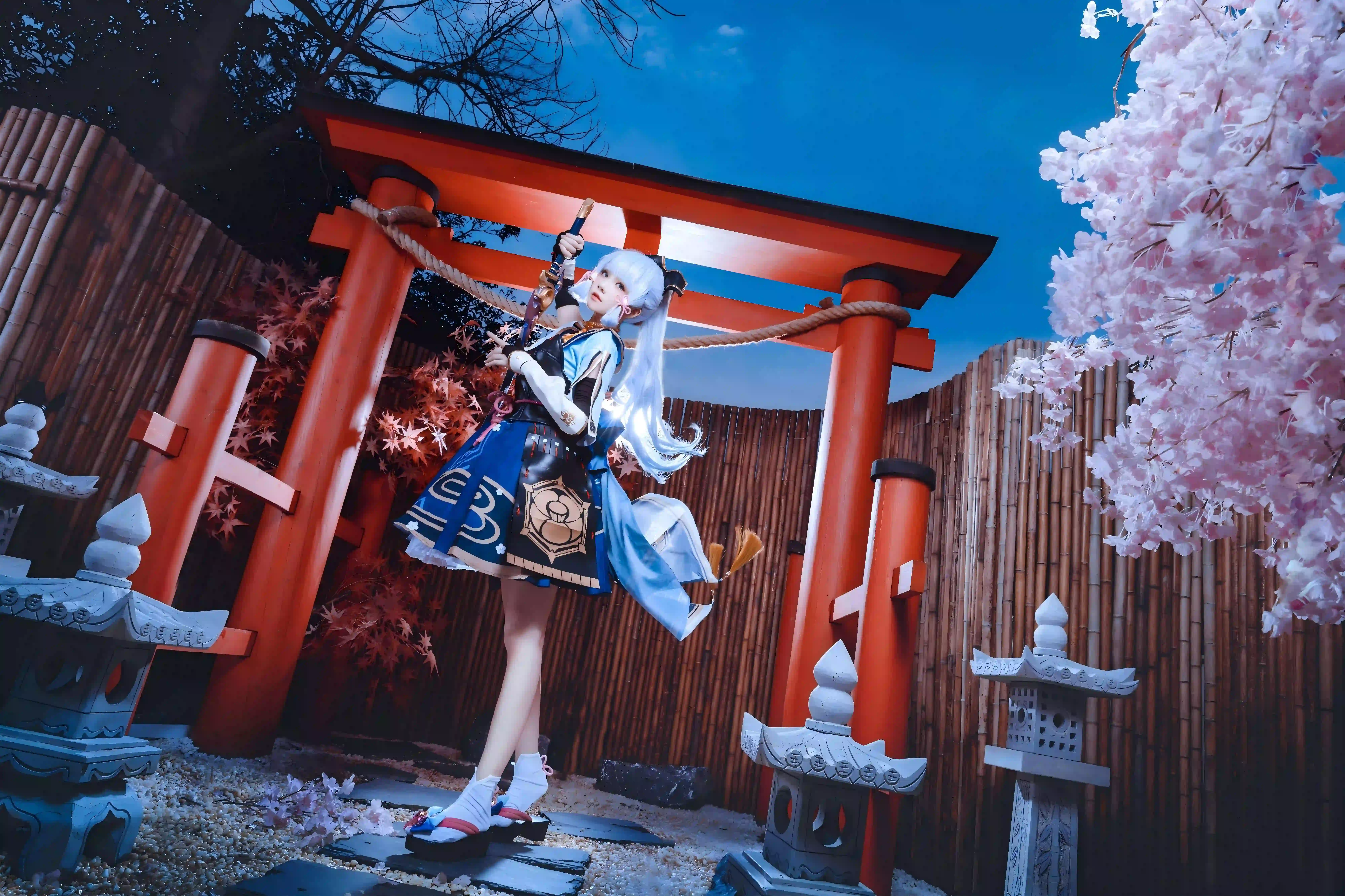 和风 日式风格 长腿美女 居家写真 日式建筑 刀
