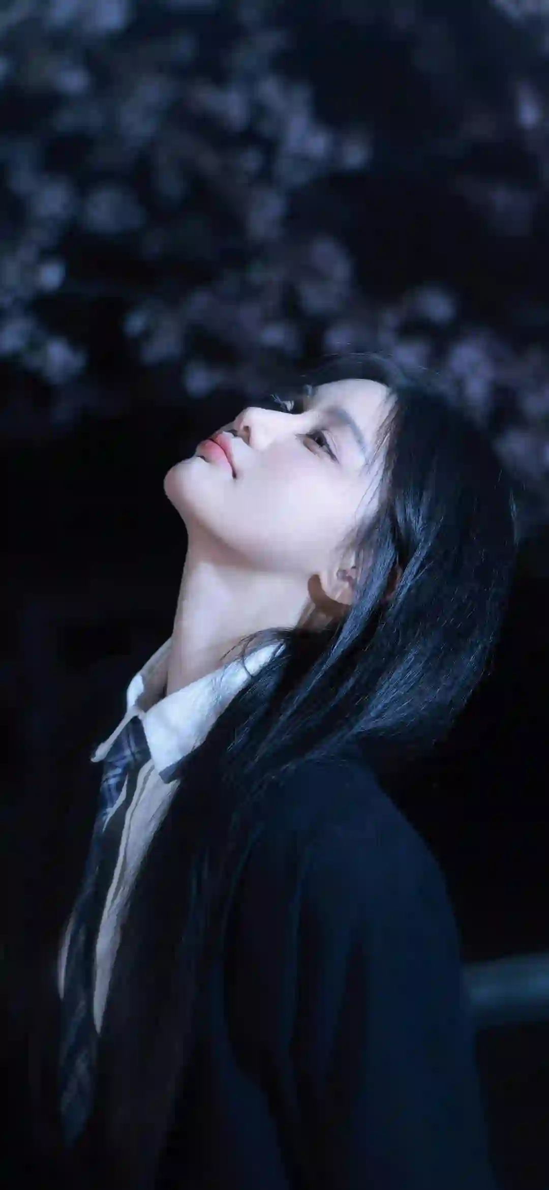 唯美 jk 女孩 黑色衣服