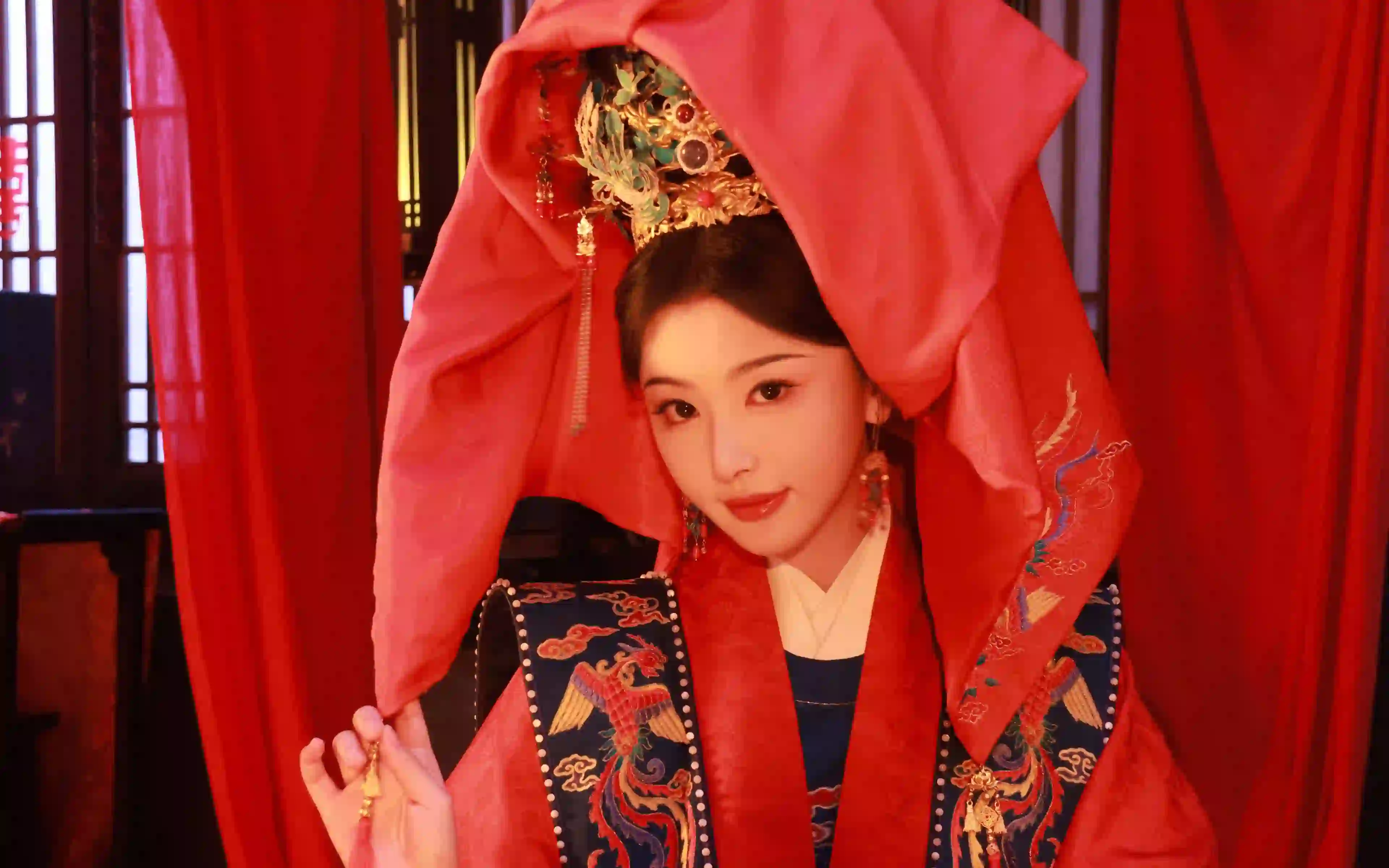 古风新娘孔雪儿 4K壁纸