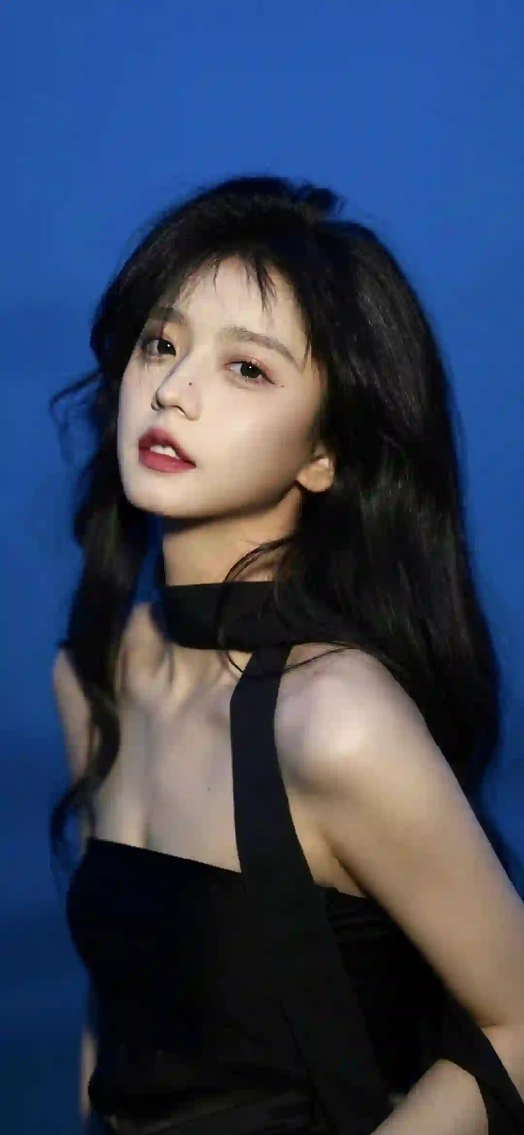长发性感美女 写真 黑色长裙 唯美
