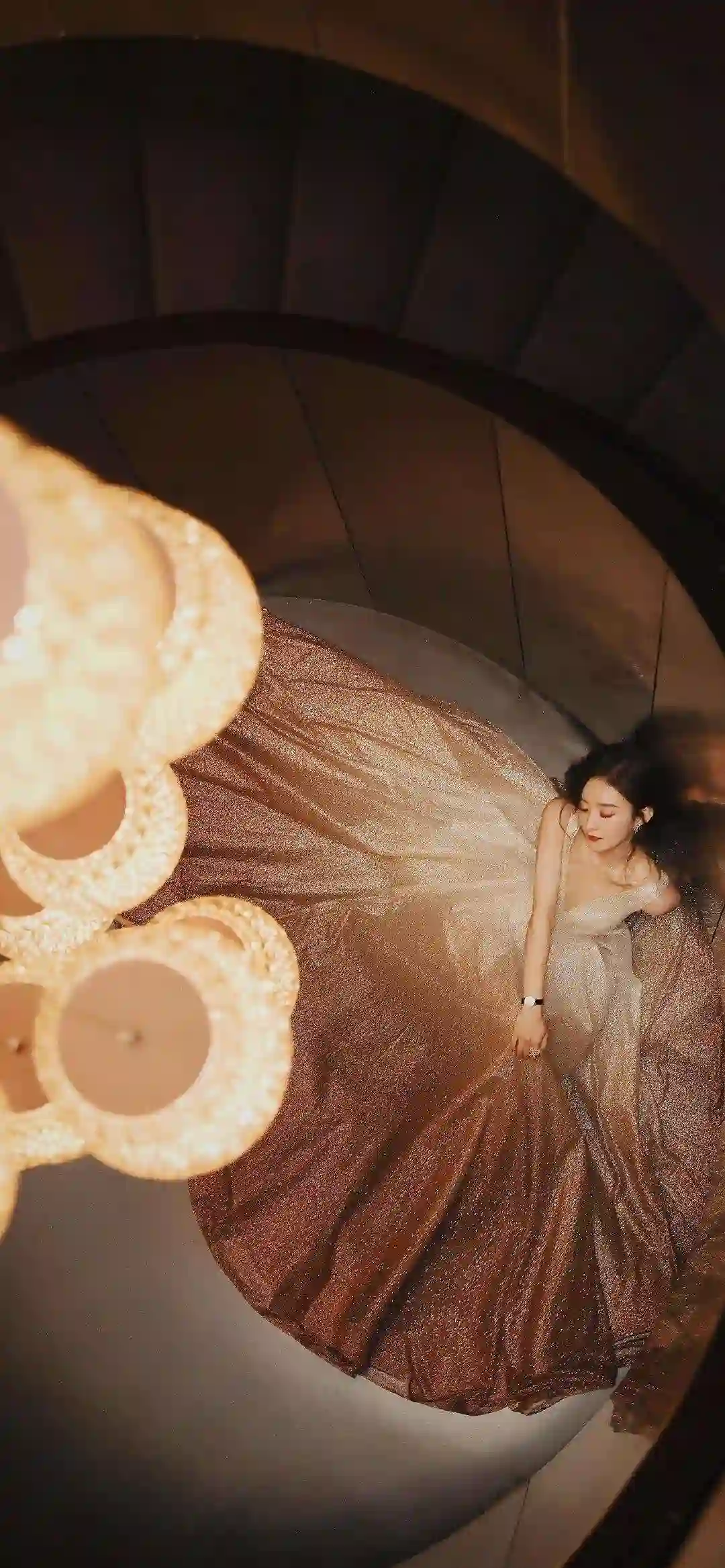 长裙美女 俯视