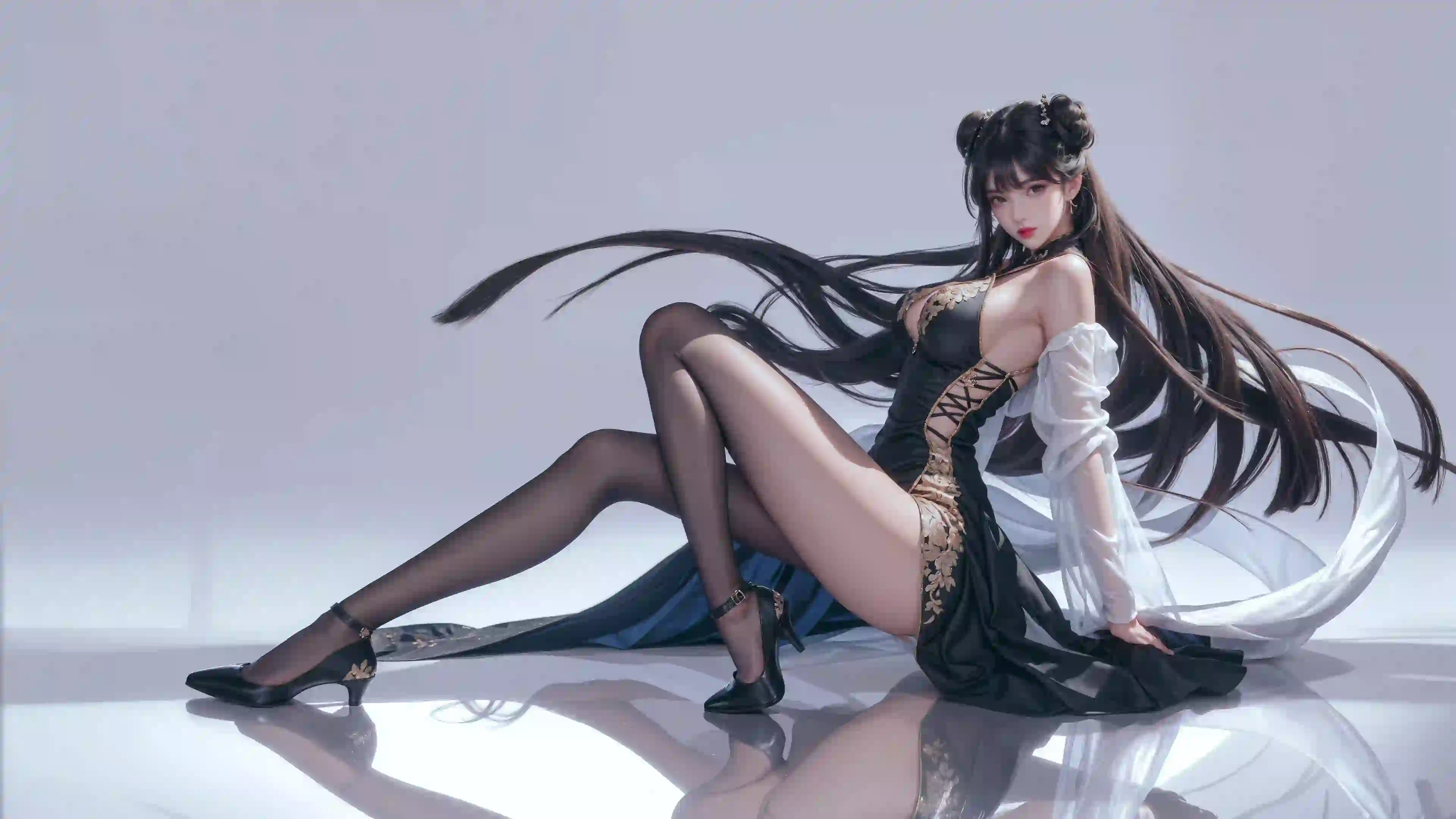丝袜长腿美女 ai 长腿美女 丝袜 黑色丝袜 黑丝