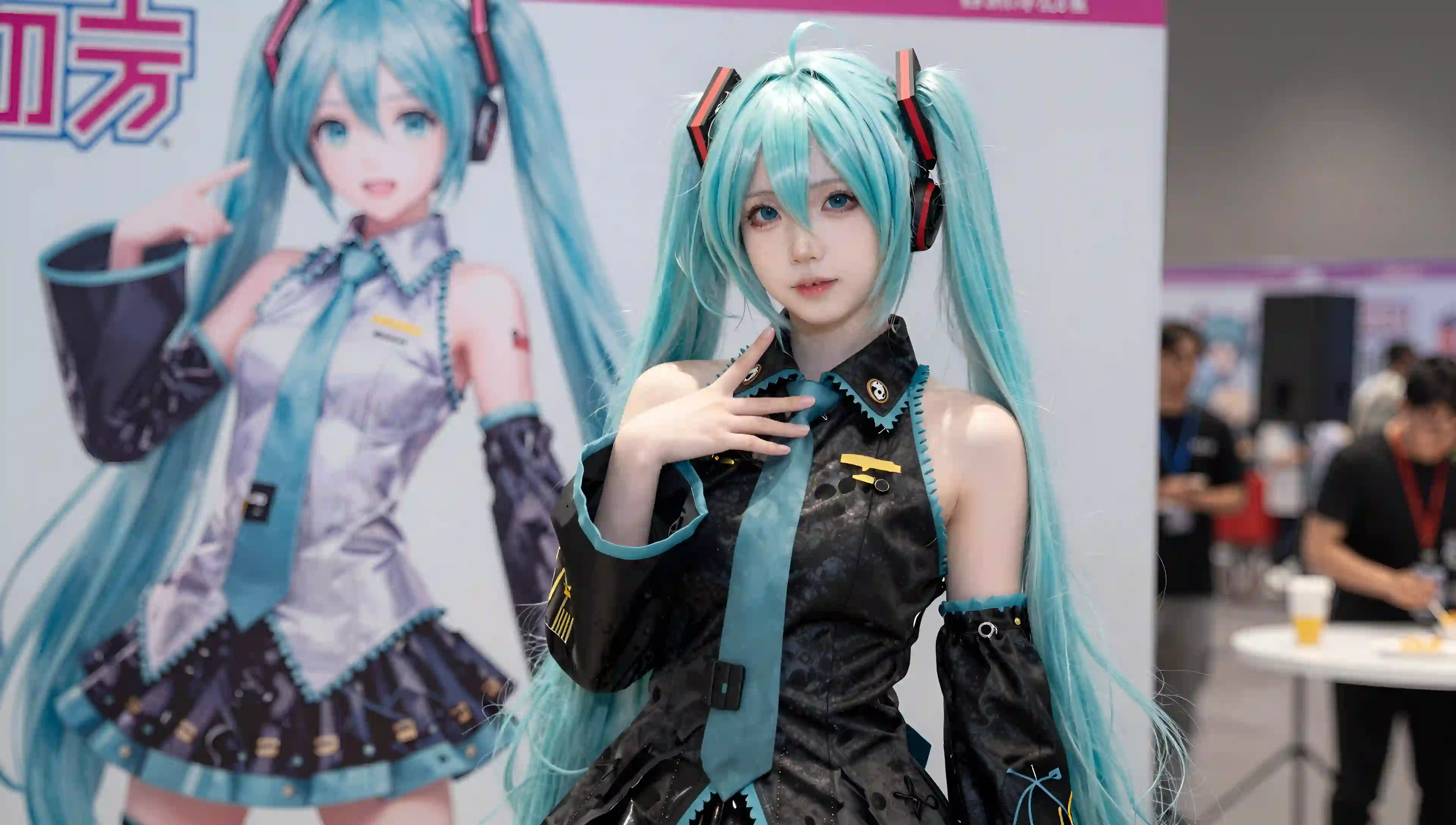 初音未来 漫展 双马尾女孩 可爱