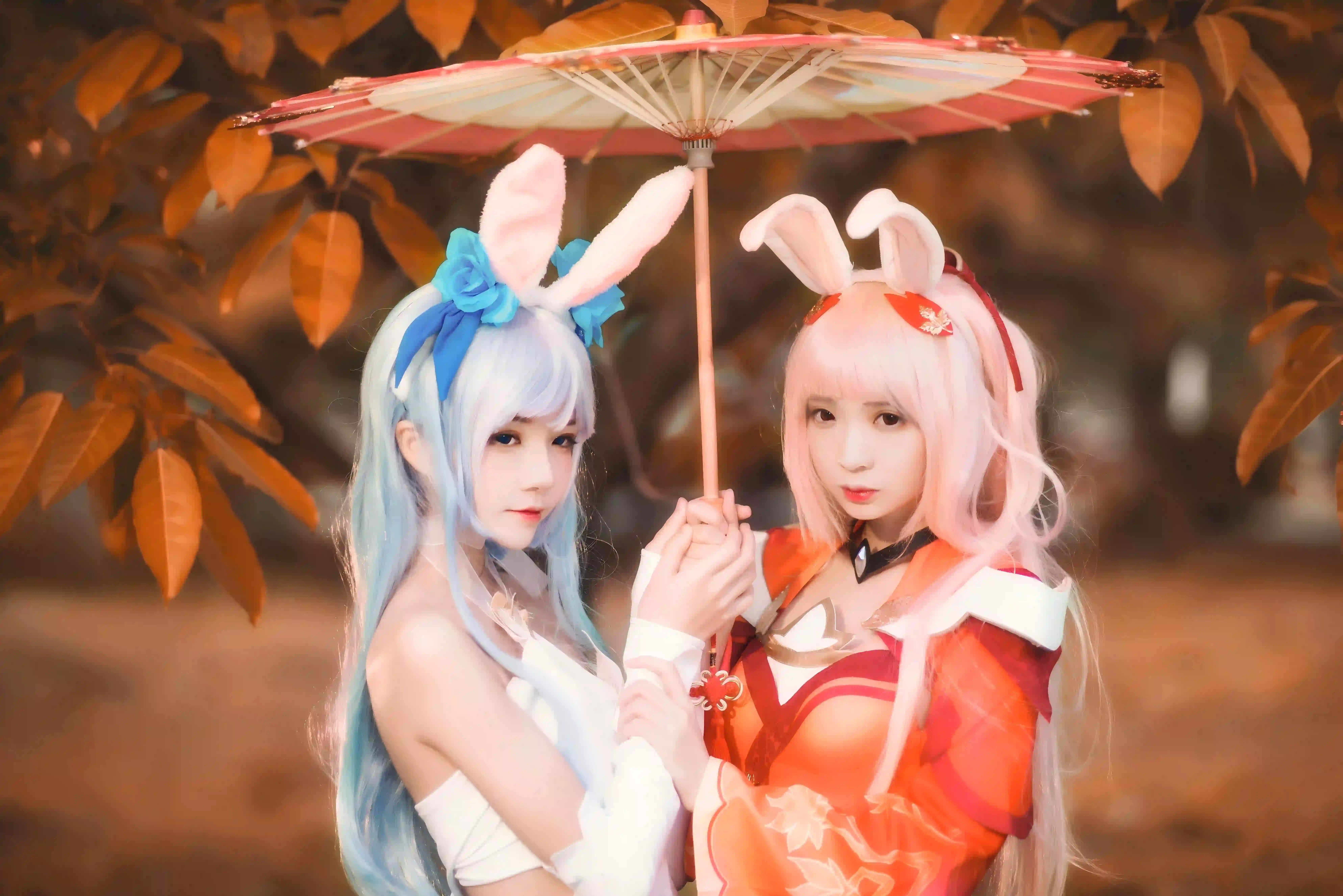 coser 户外 暖色调 美女