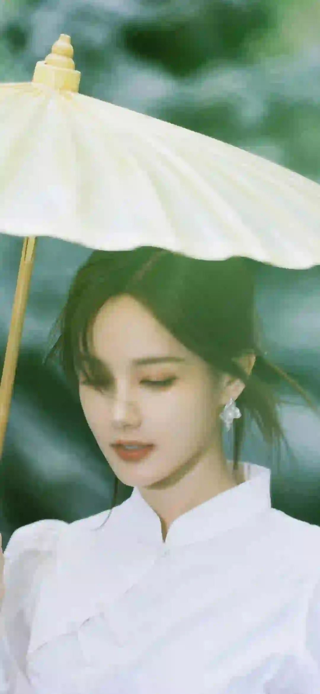 撑伞 长发美女 清纯美女 李一桐 旗袍美女