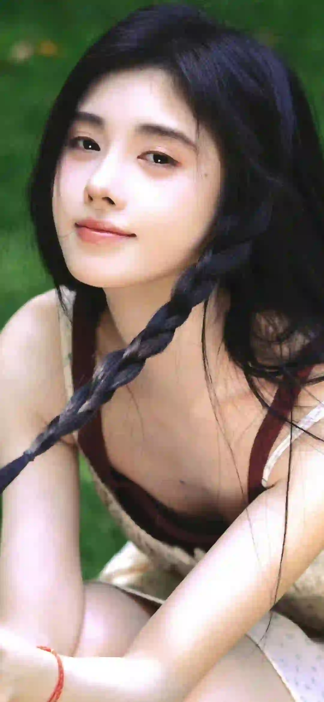 长发清纯美女 鞠婧祎 马尾辫