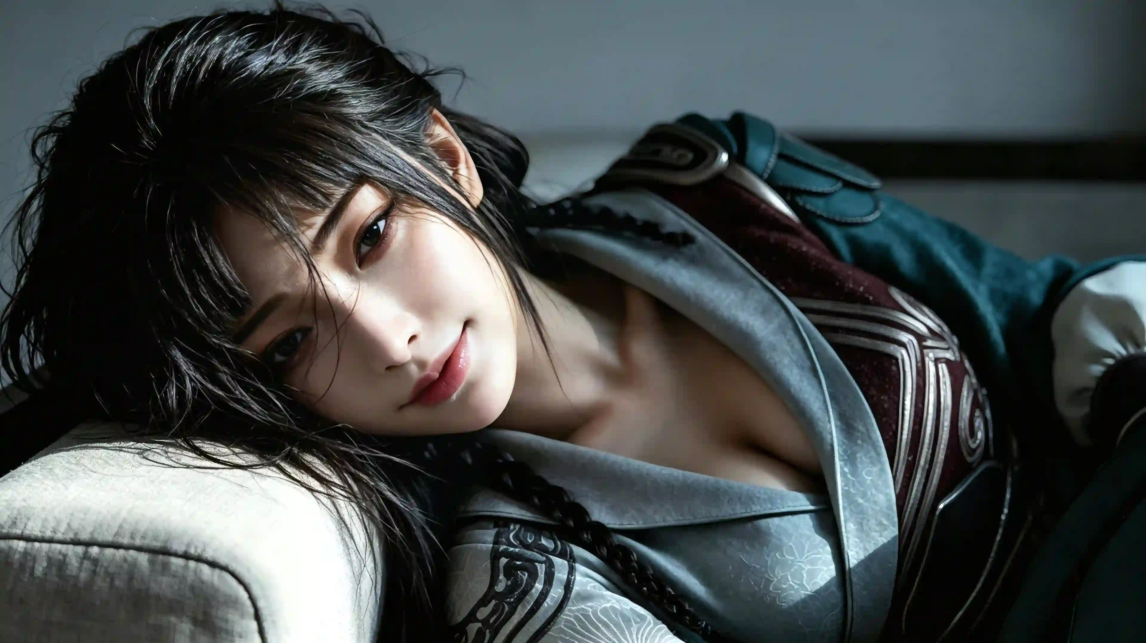 长发性感美女 ai 古风汉服美女 