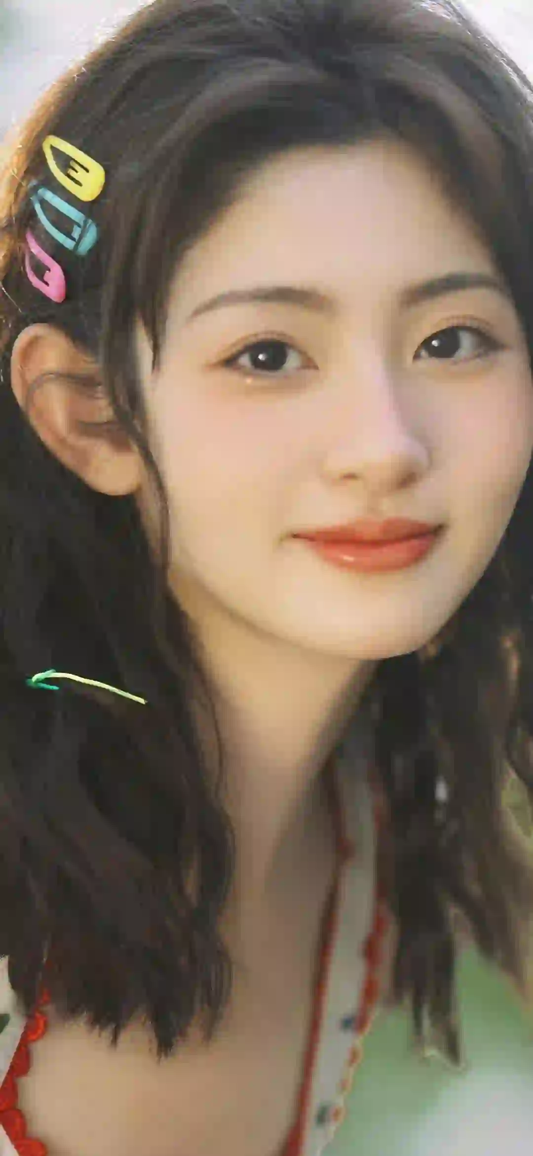 明星 赵晴 长发美女 可爱 甜美 微笑