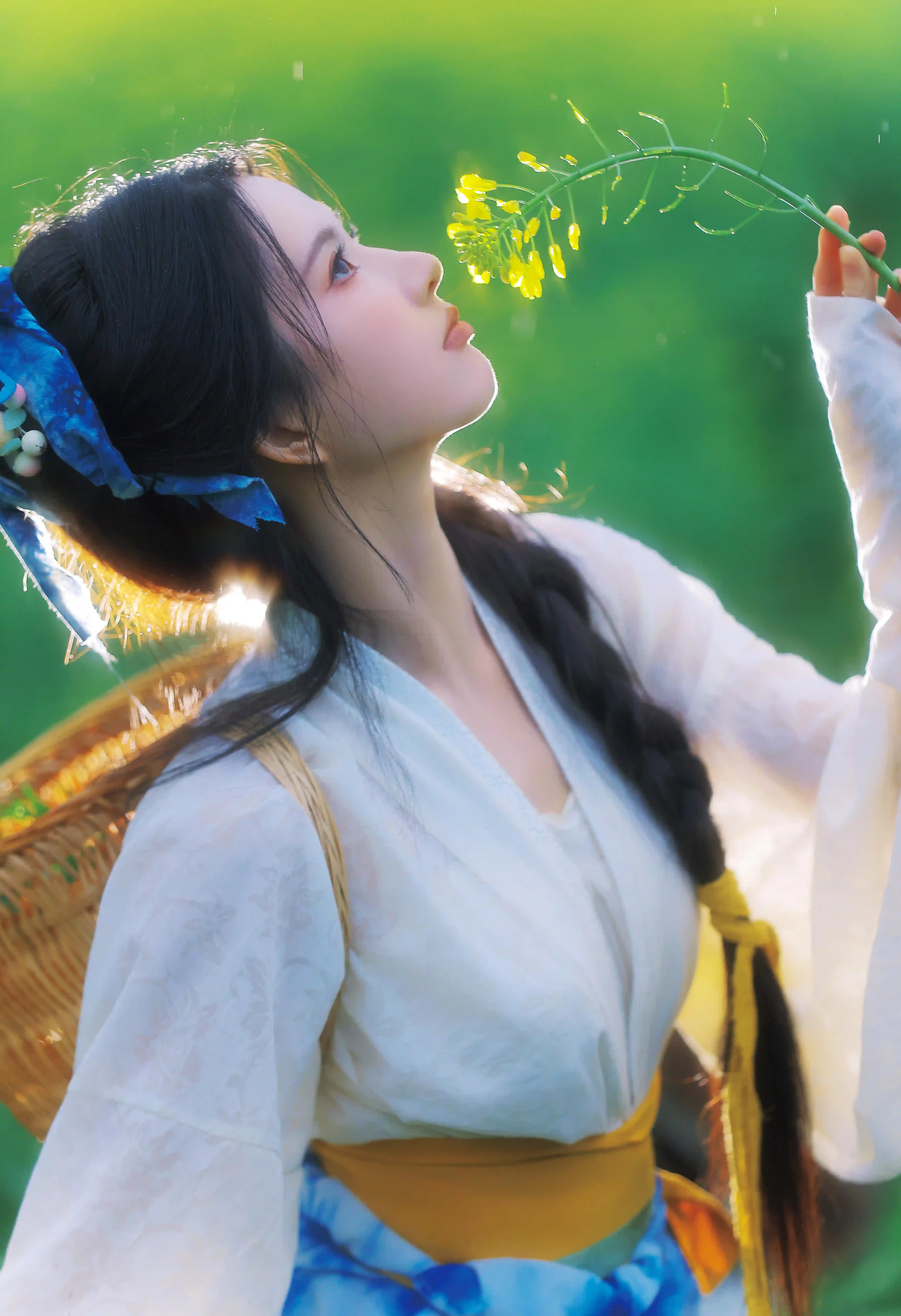 长发古风美女 田园风 刘些宁 可爱美女 