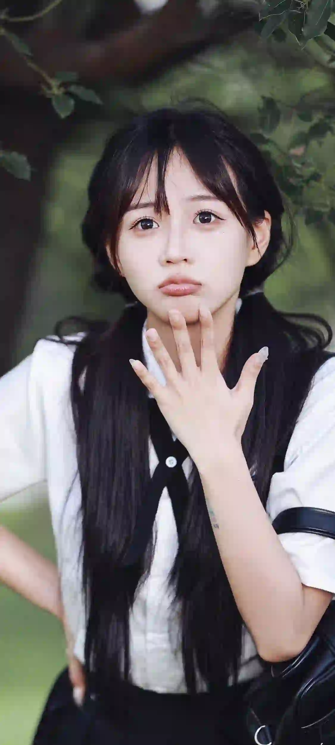 可爱女孩 jk美女 户外 写真