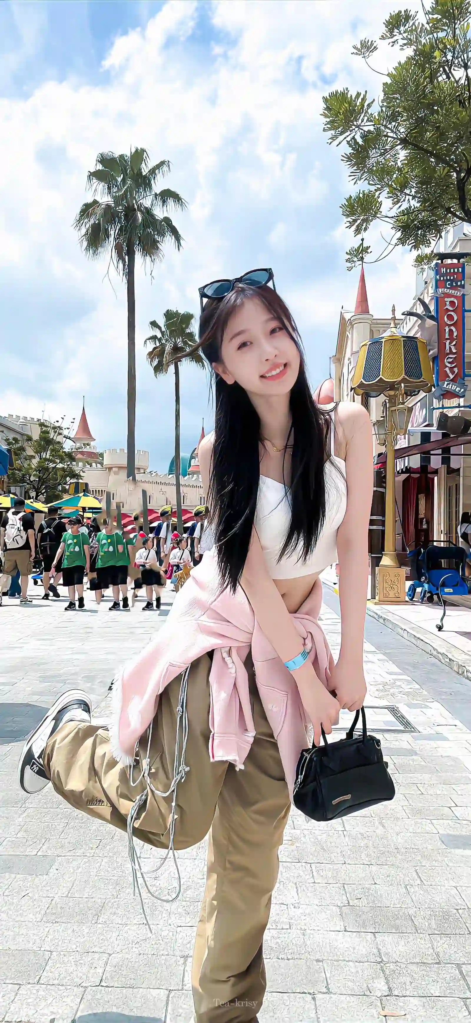 可爱女孩 户外写真 虞书欣