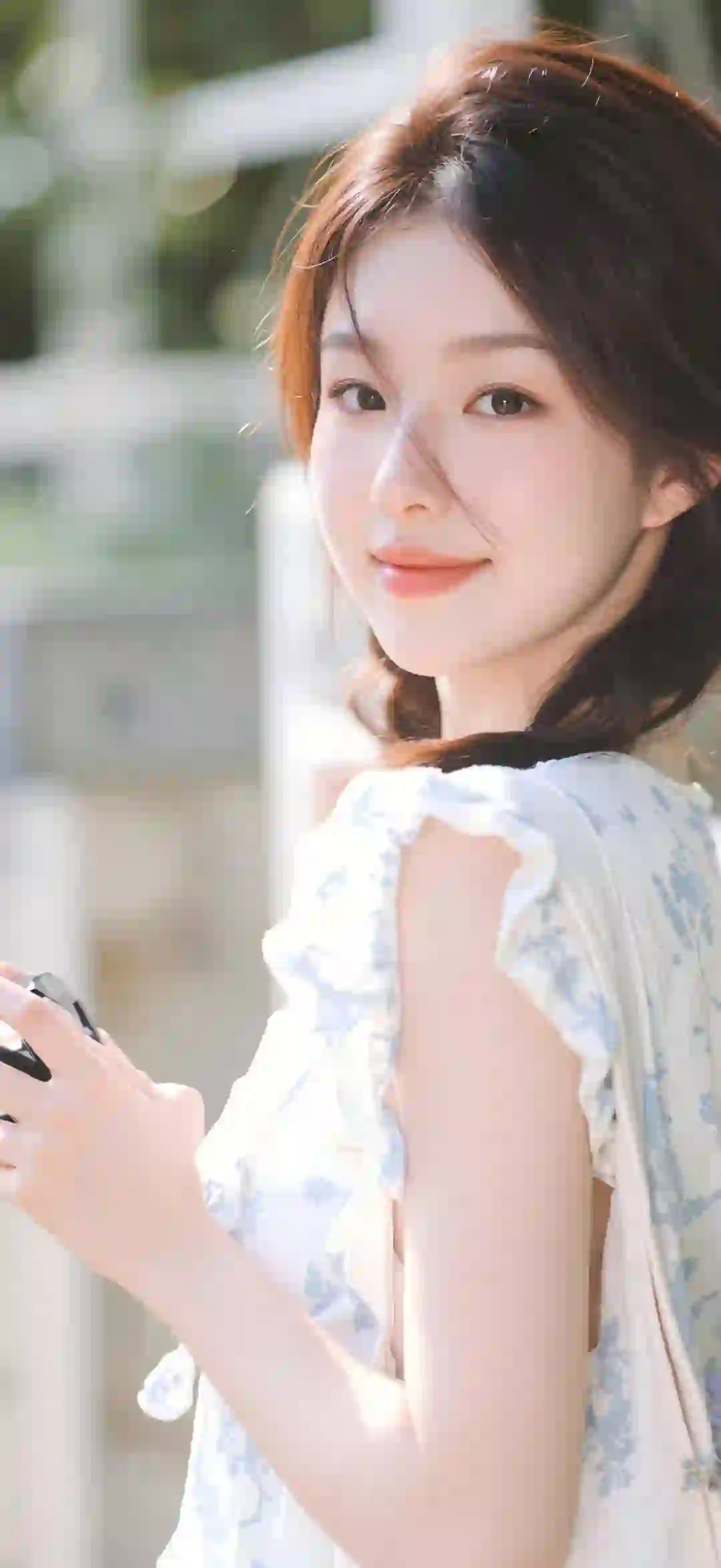 美女 长发美女 微笑
