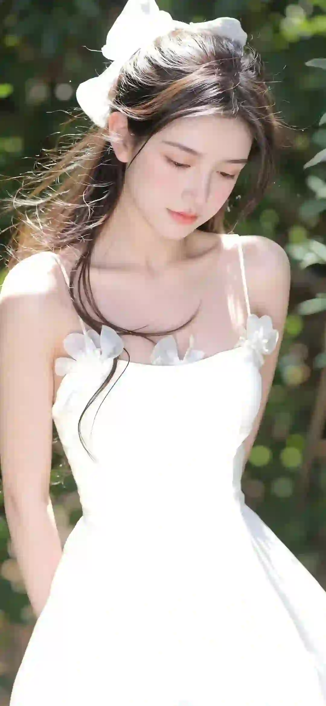 白色吊带美女 清纯美女 唯美