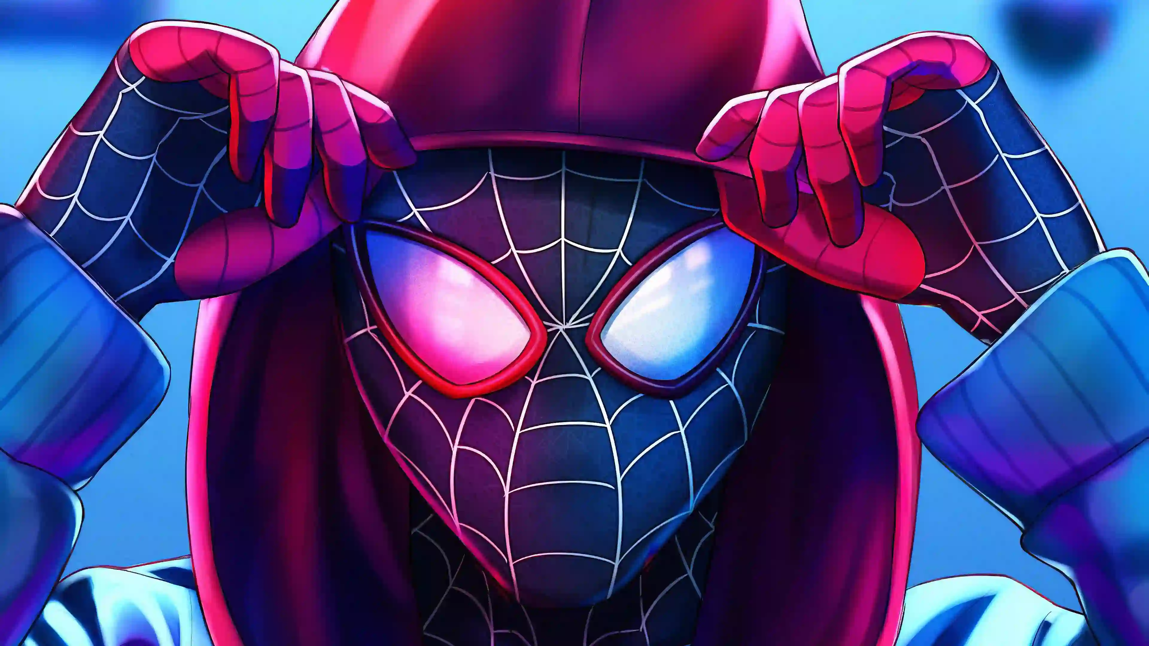 蜘蛛侠 Spider-Man 红色兜帽 红色帽子