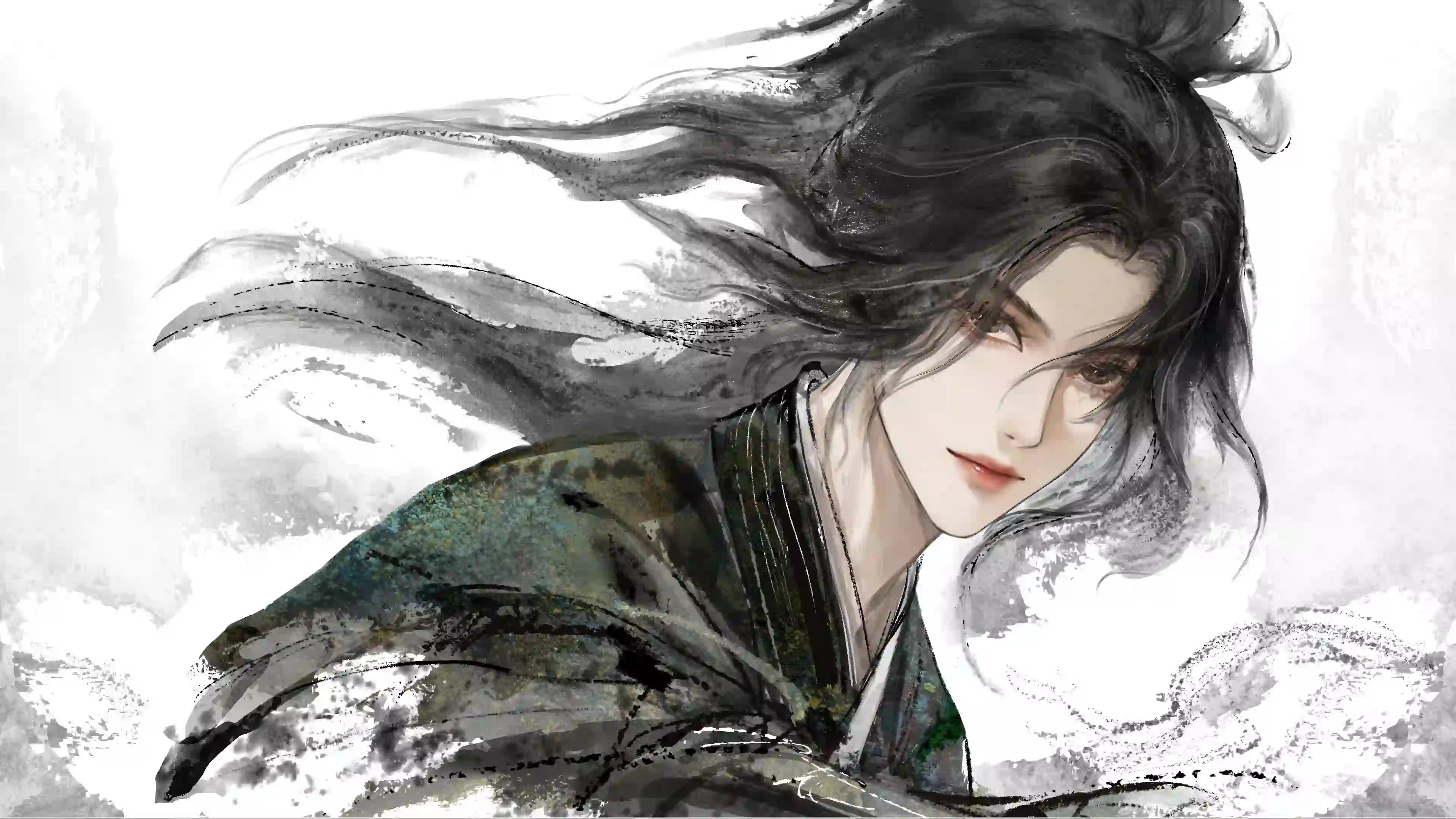剑来宁姚 水墨风 水墨风格